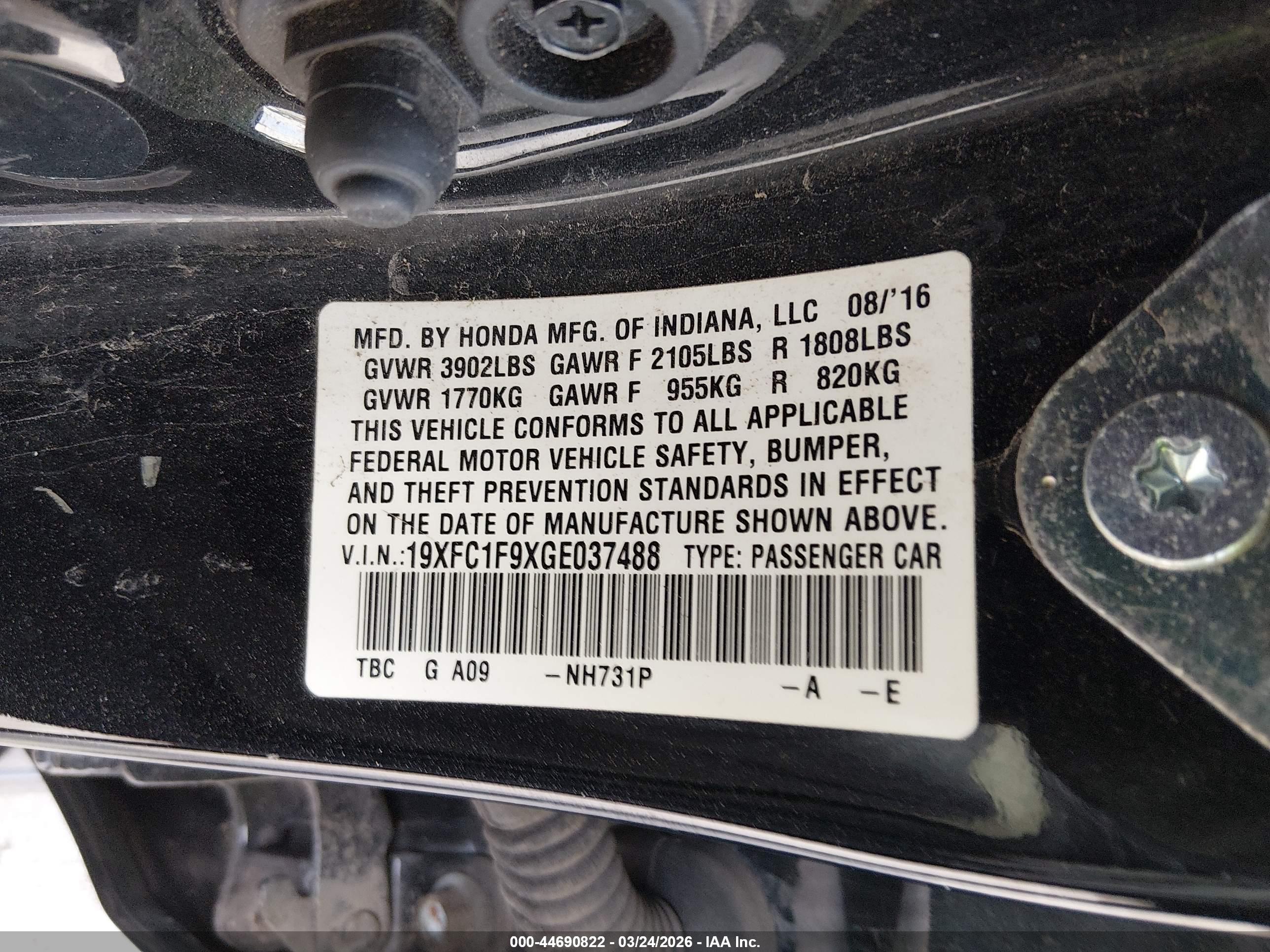 HONDA CIVIC image 9