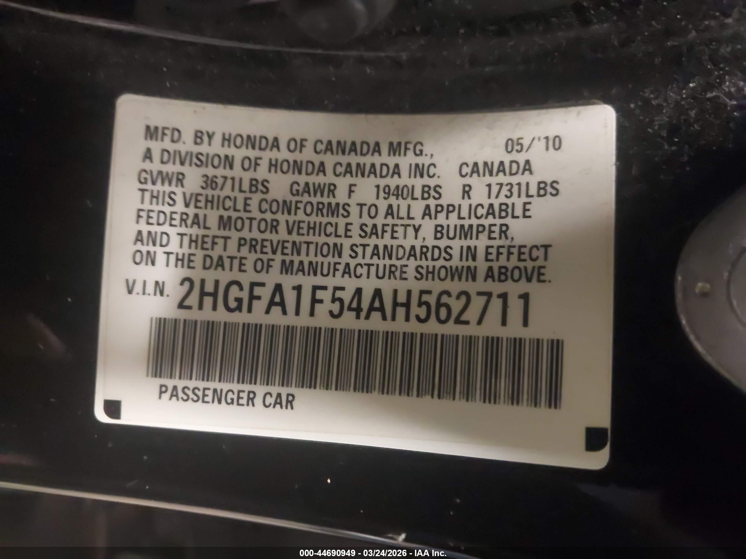 HONDA CIVIC image 9