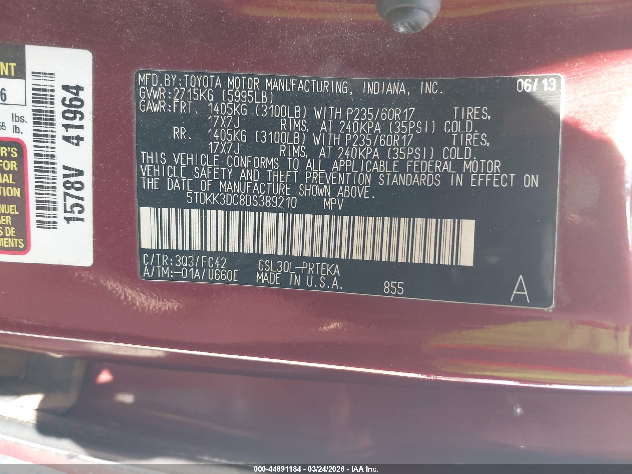 TOYOTA SIENNA image 9