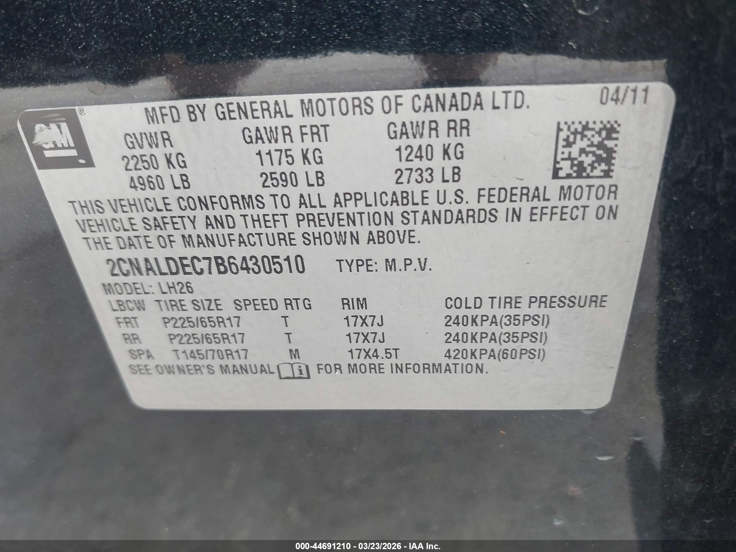 CHEVROLET EQUINOX image 9