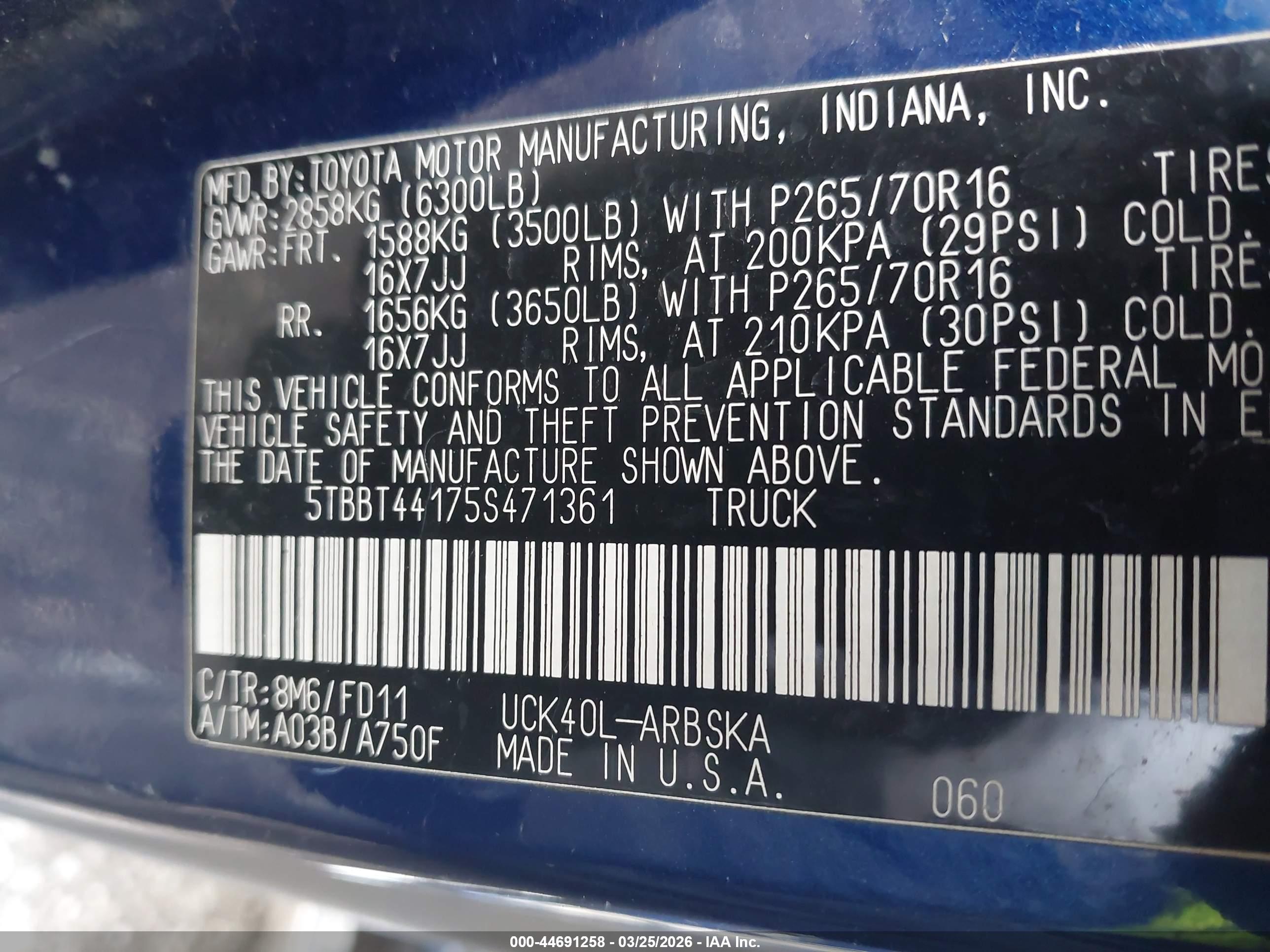 TOYOTA TUNDRA image 9