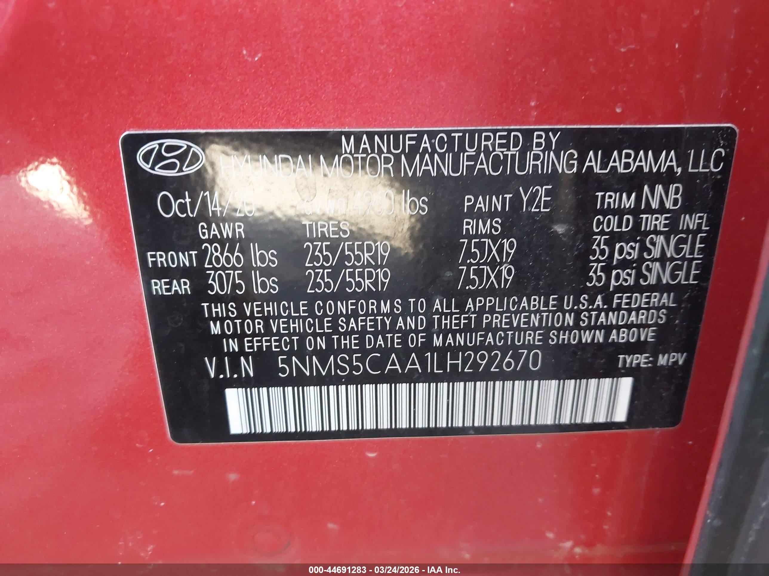 HYUNDAI SANTA image 9