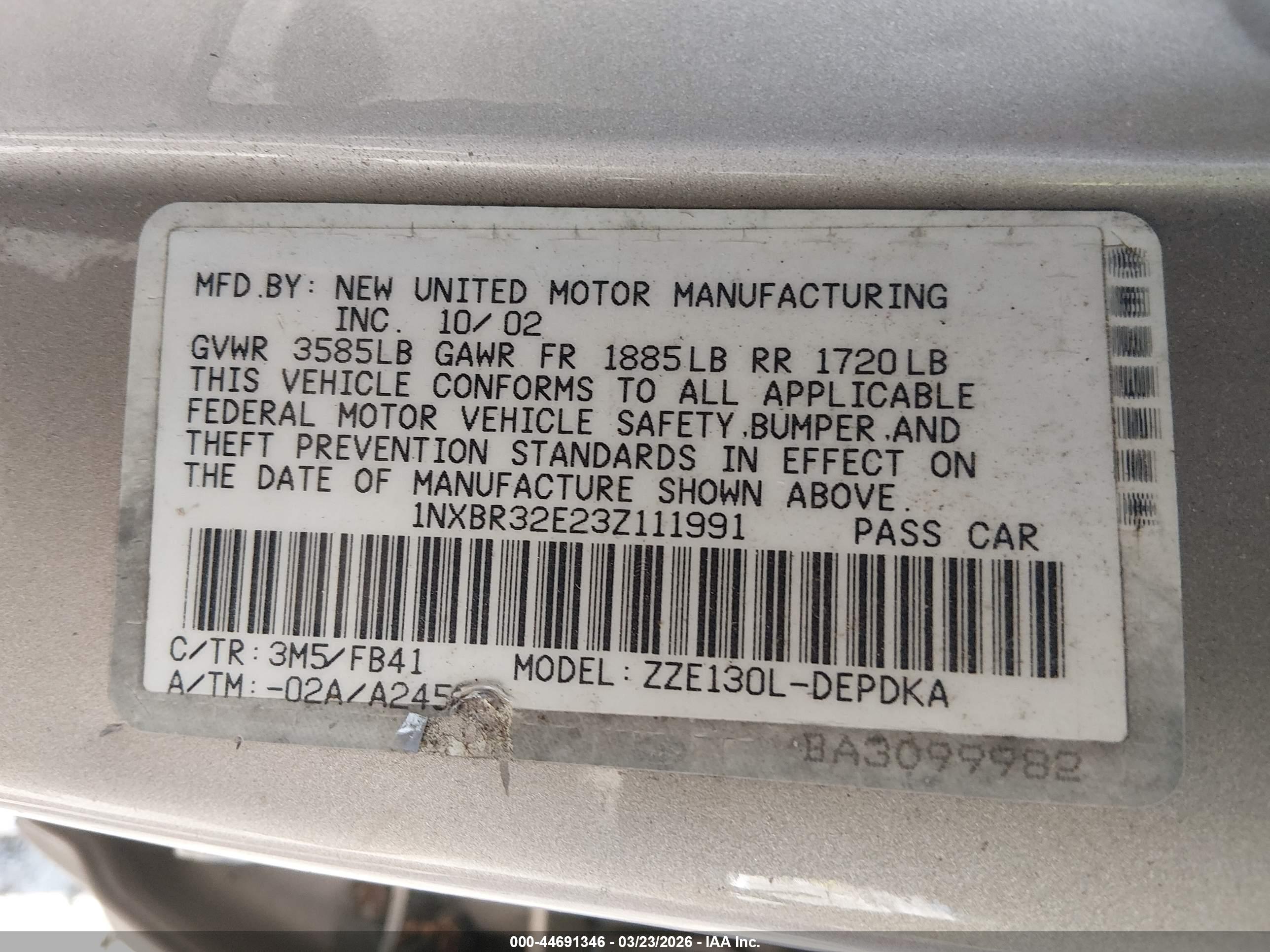 TOYOTA COROLLA image 9