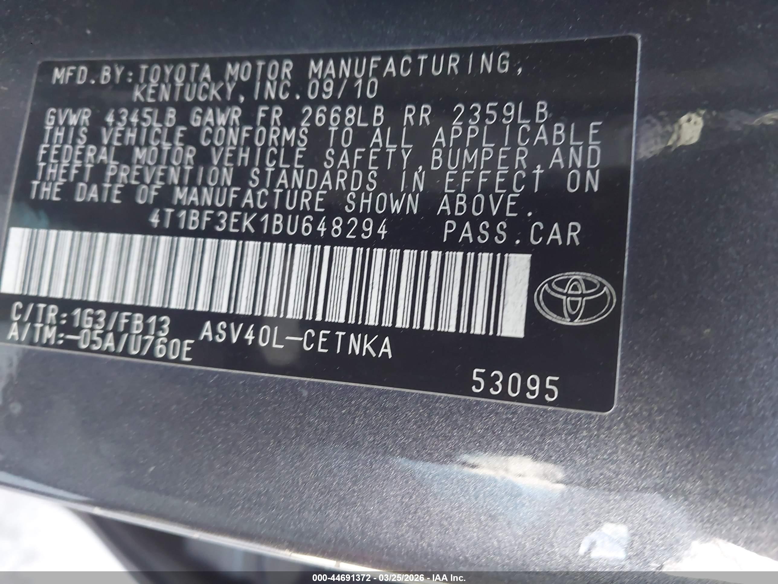 TOYOTA CAMRY image 9