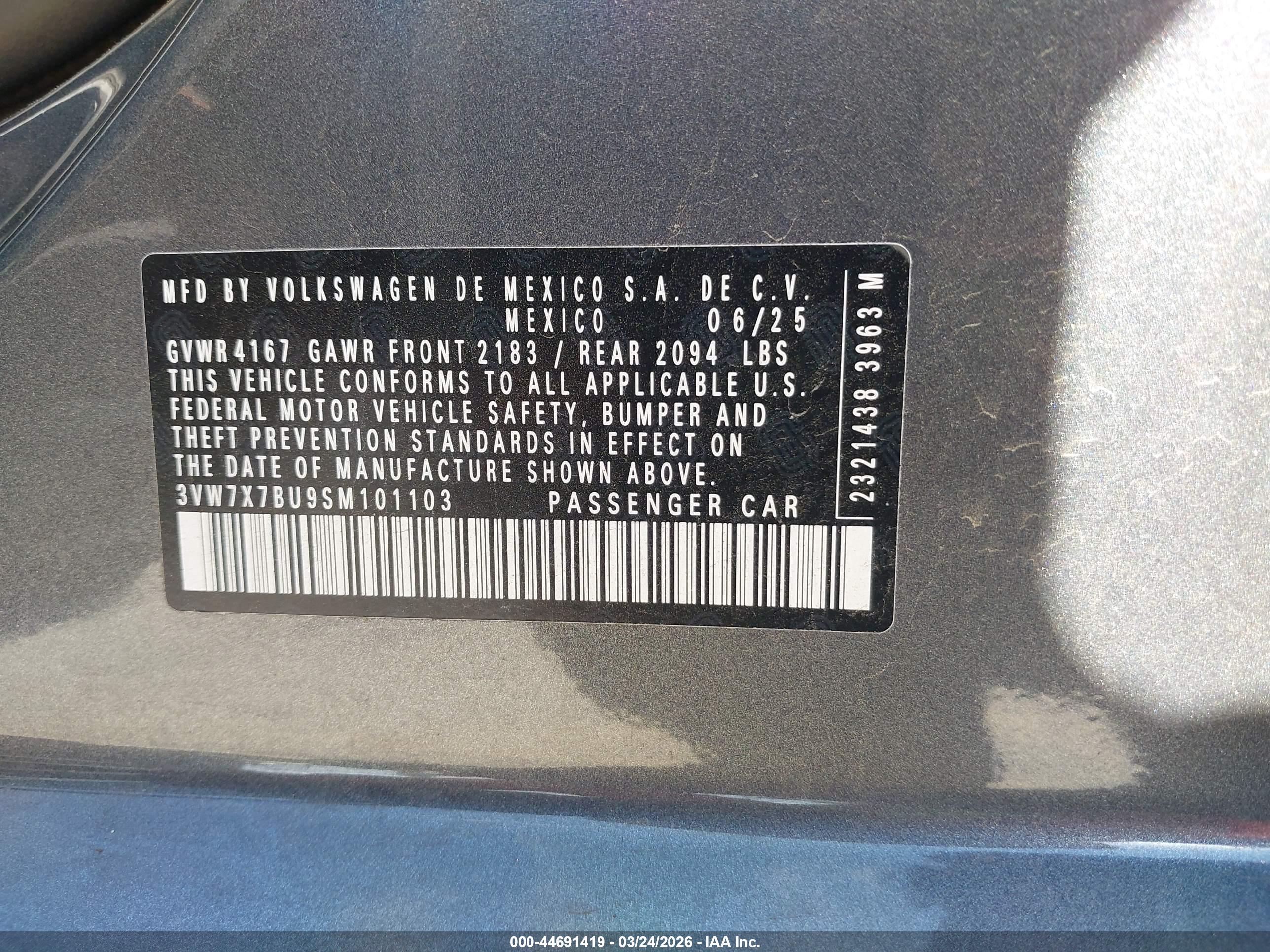 VOLKSWAGEN JETTA image 9