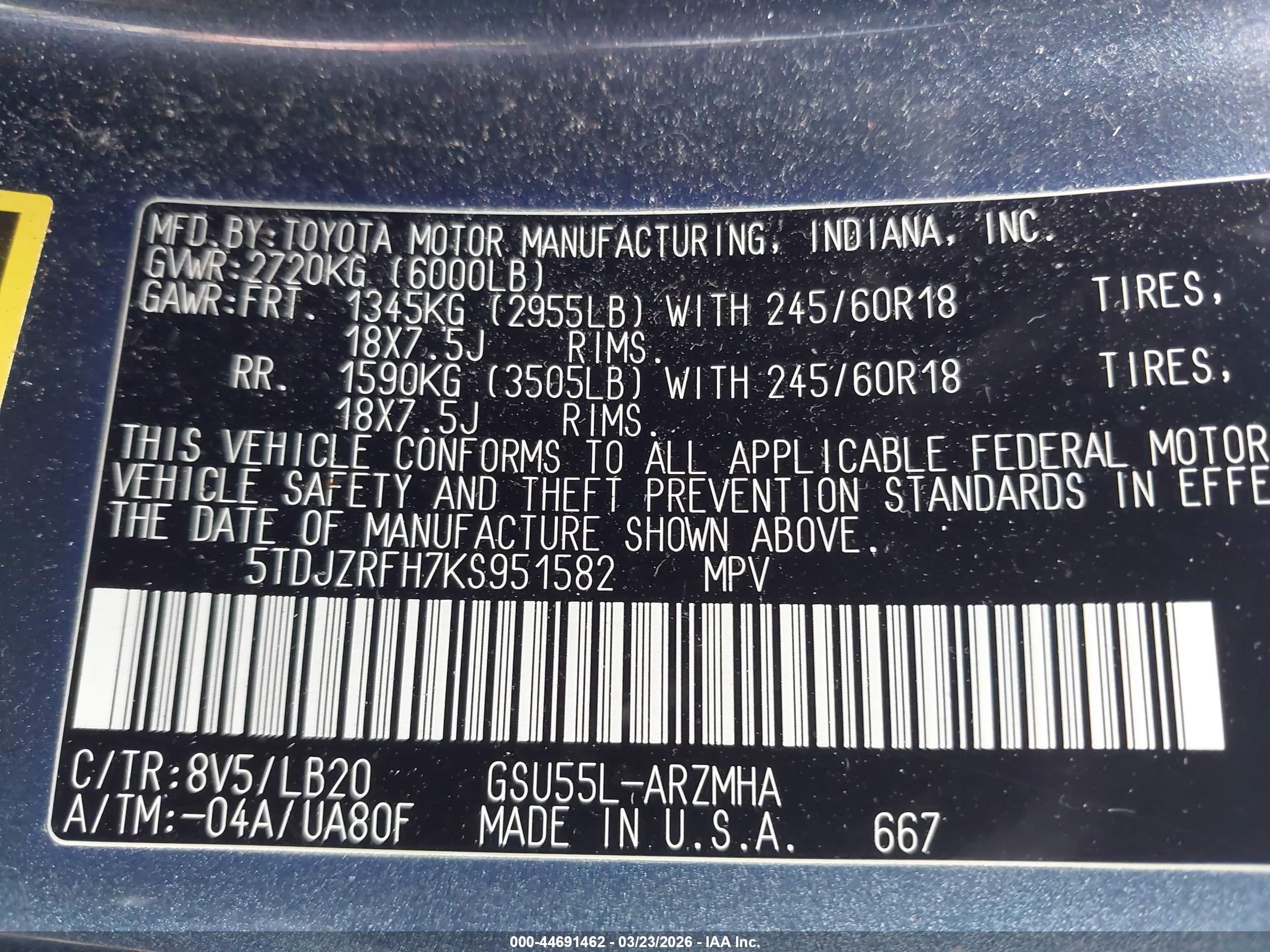 TOYOTA HIGHLANDER image 9