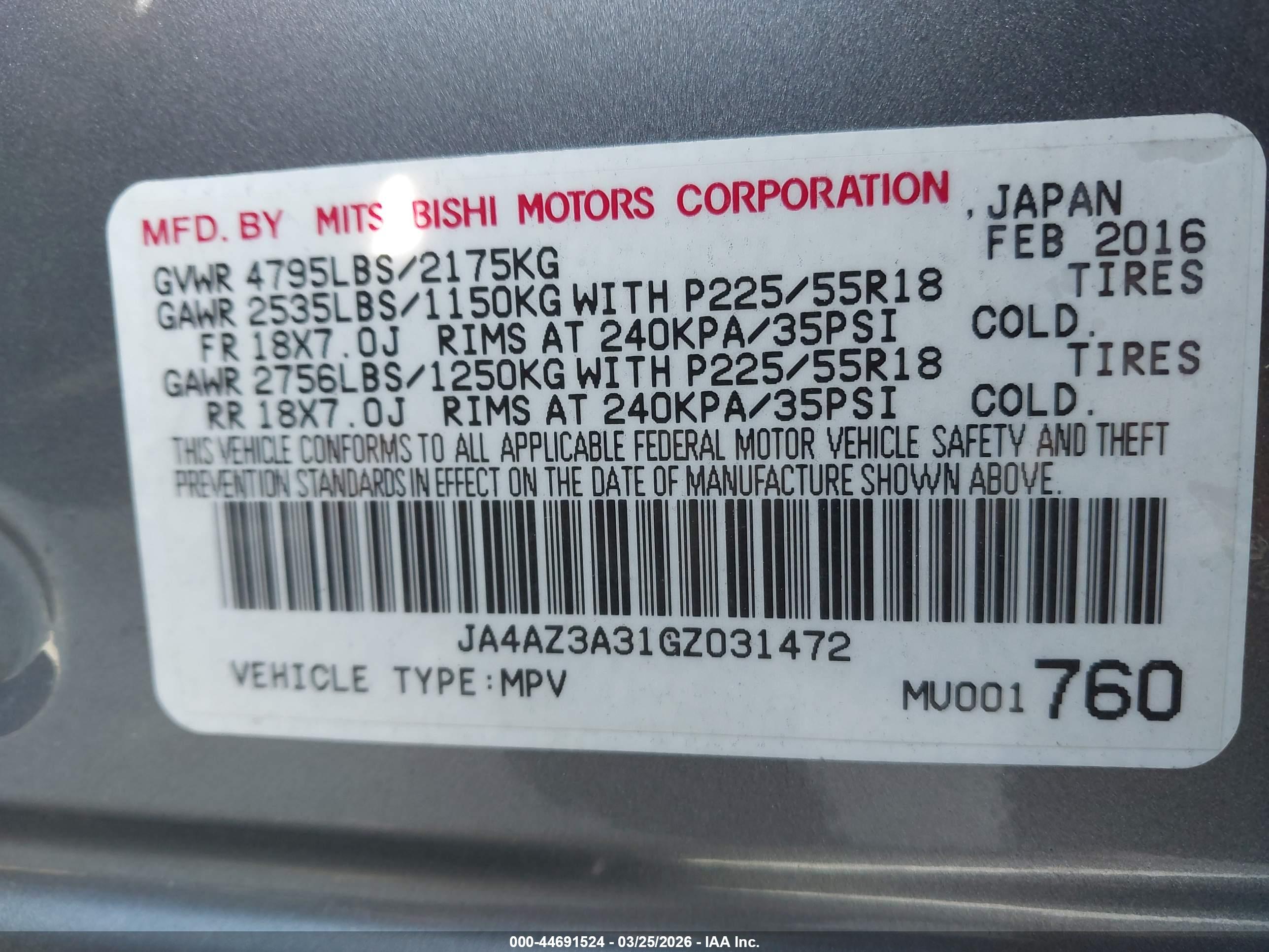 MITSUBISHI OUTLANDER image 9