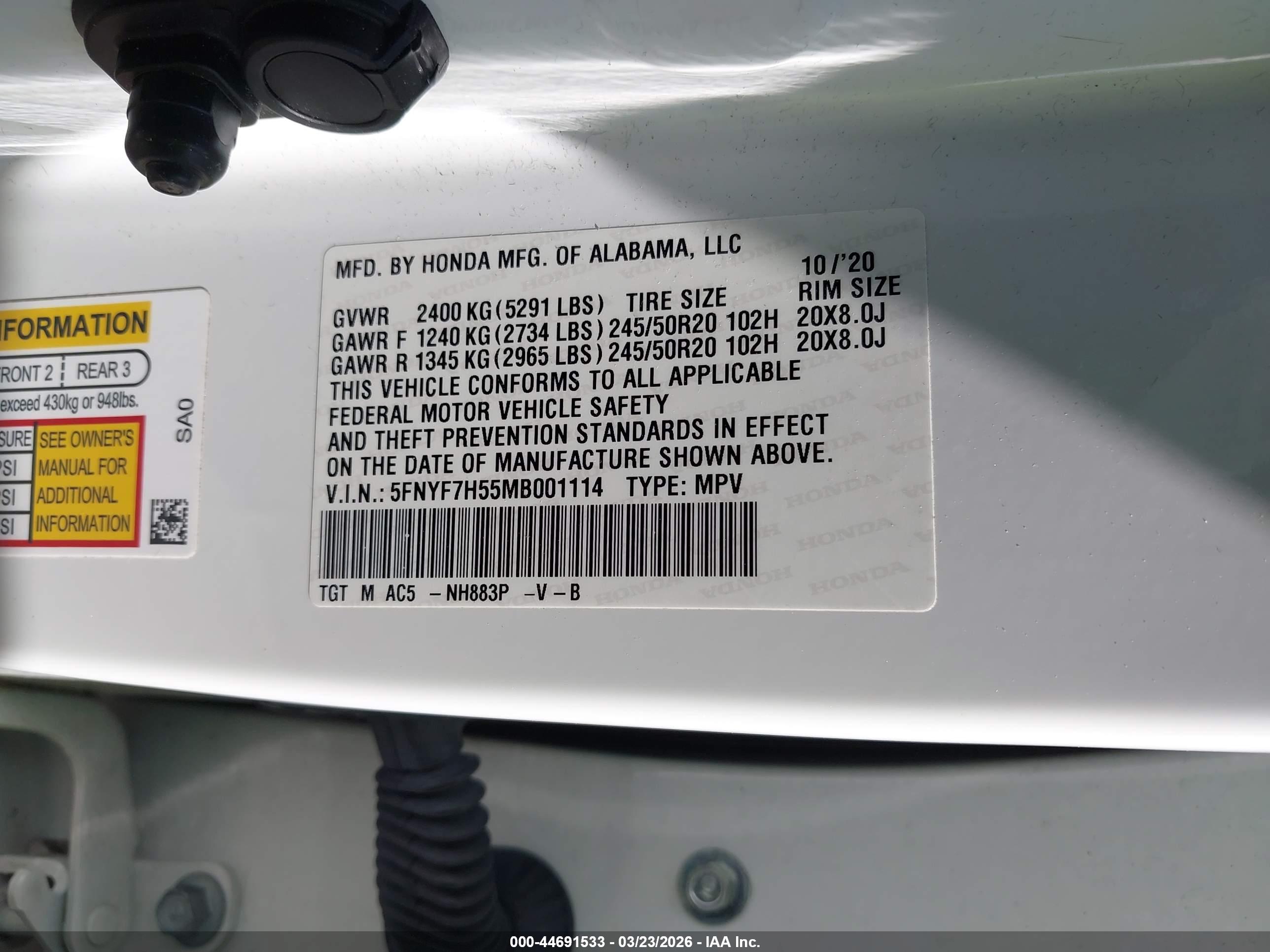 HONDA PASSPORT image 9
