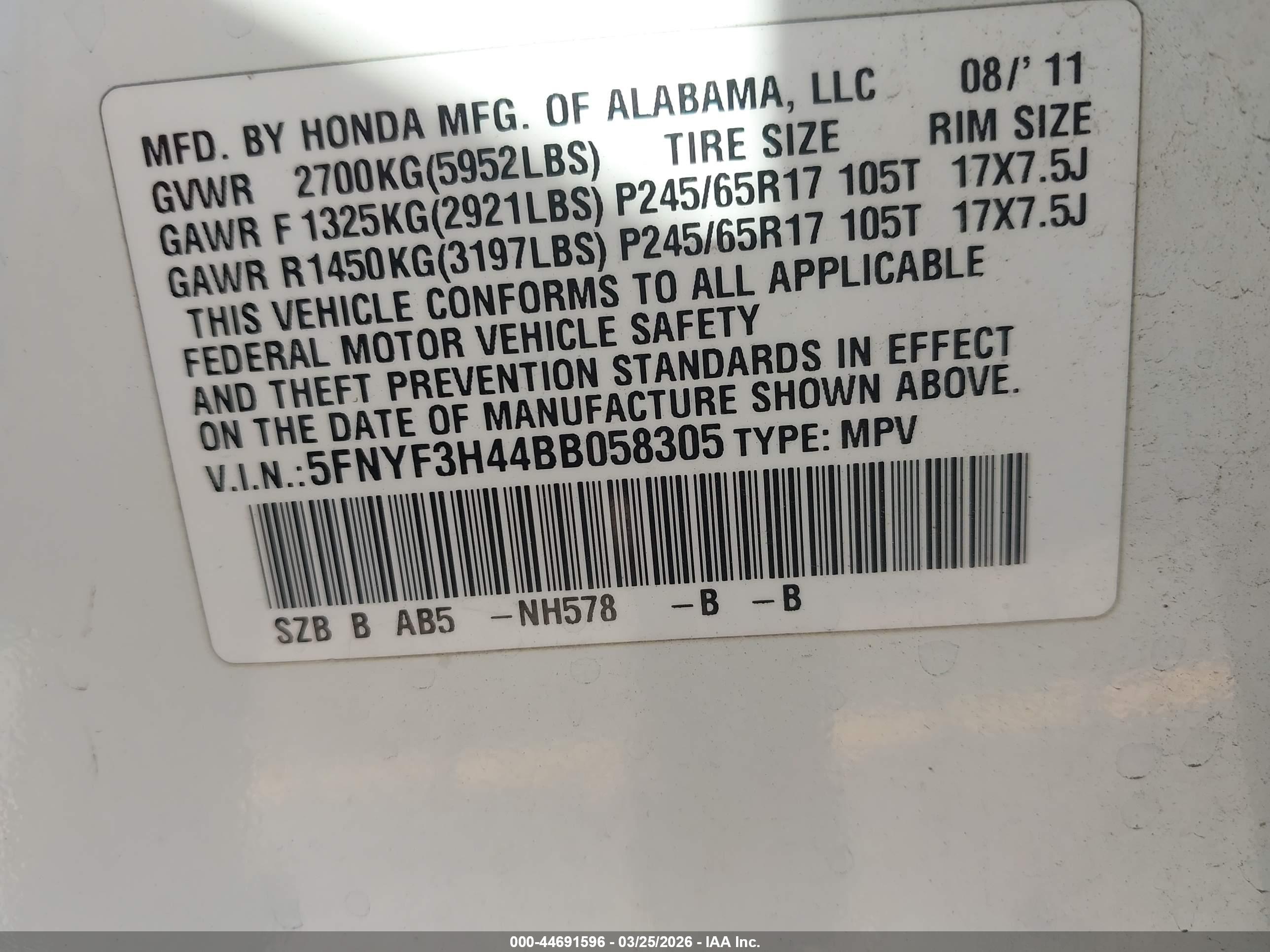 HONDA PILOT image 9