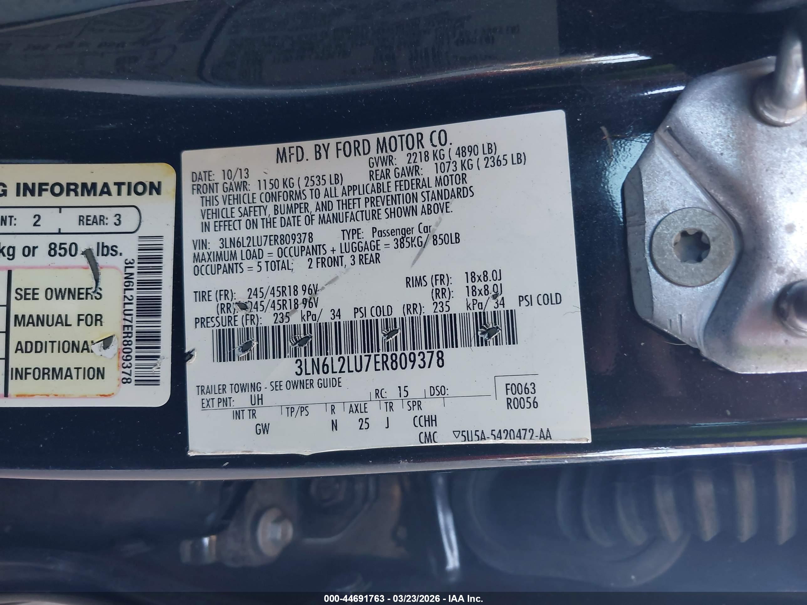 LINCOLN MKZ image 9