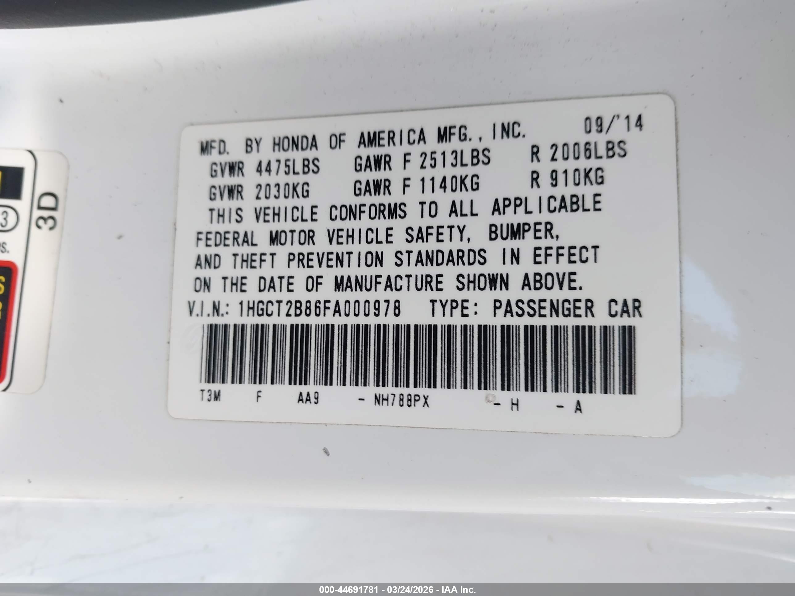 HONDA ACCORD image 9