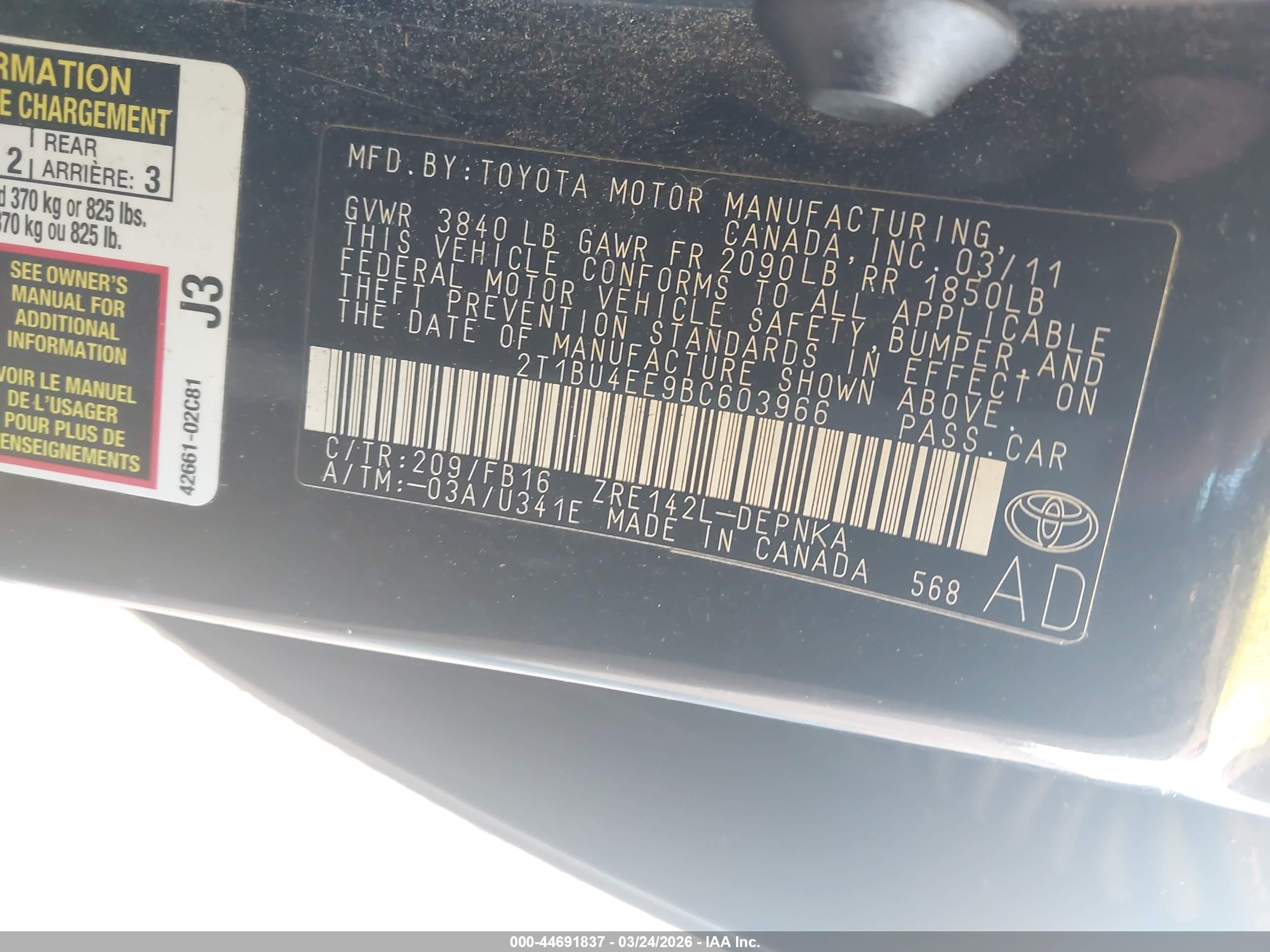 TOYOTA COROLLA image 9