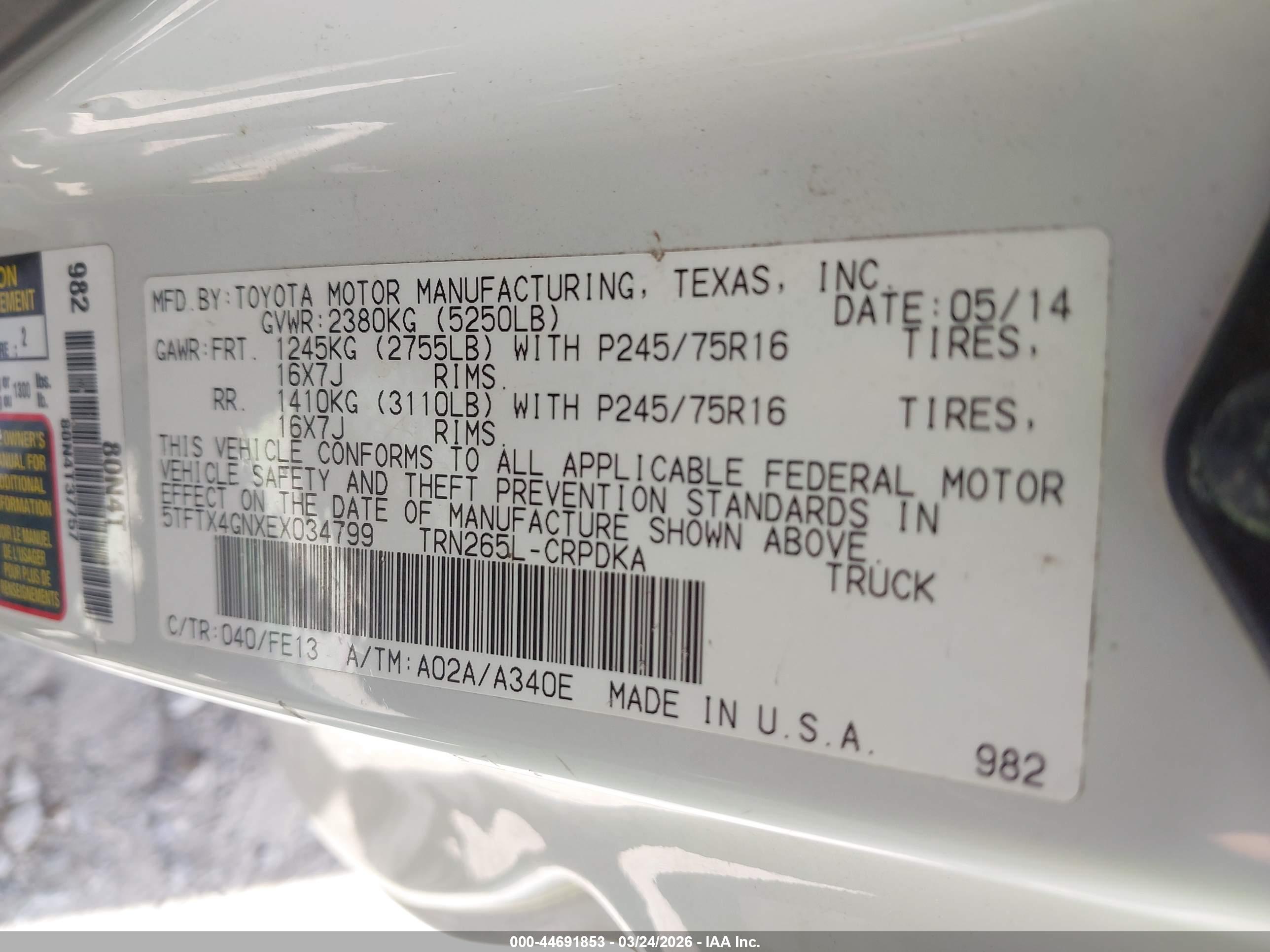 TOYOTA TACOMA image 9
