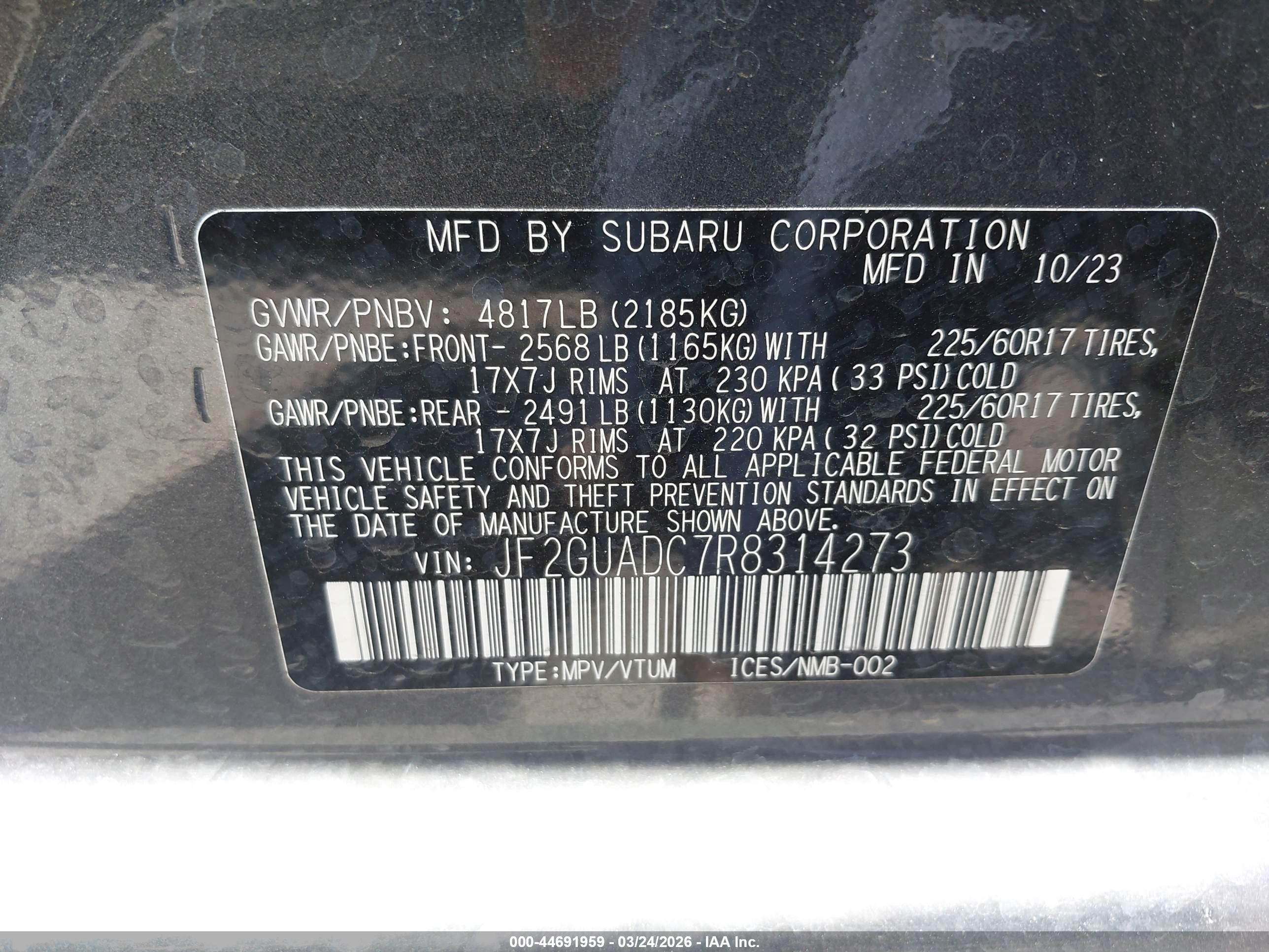 SUBARU CROSSTREK image 9