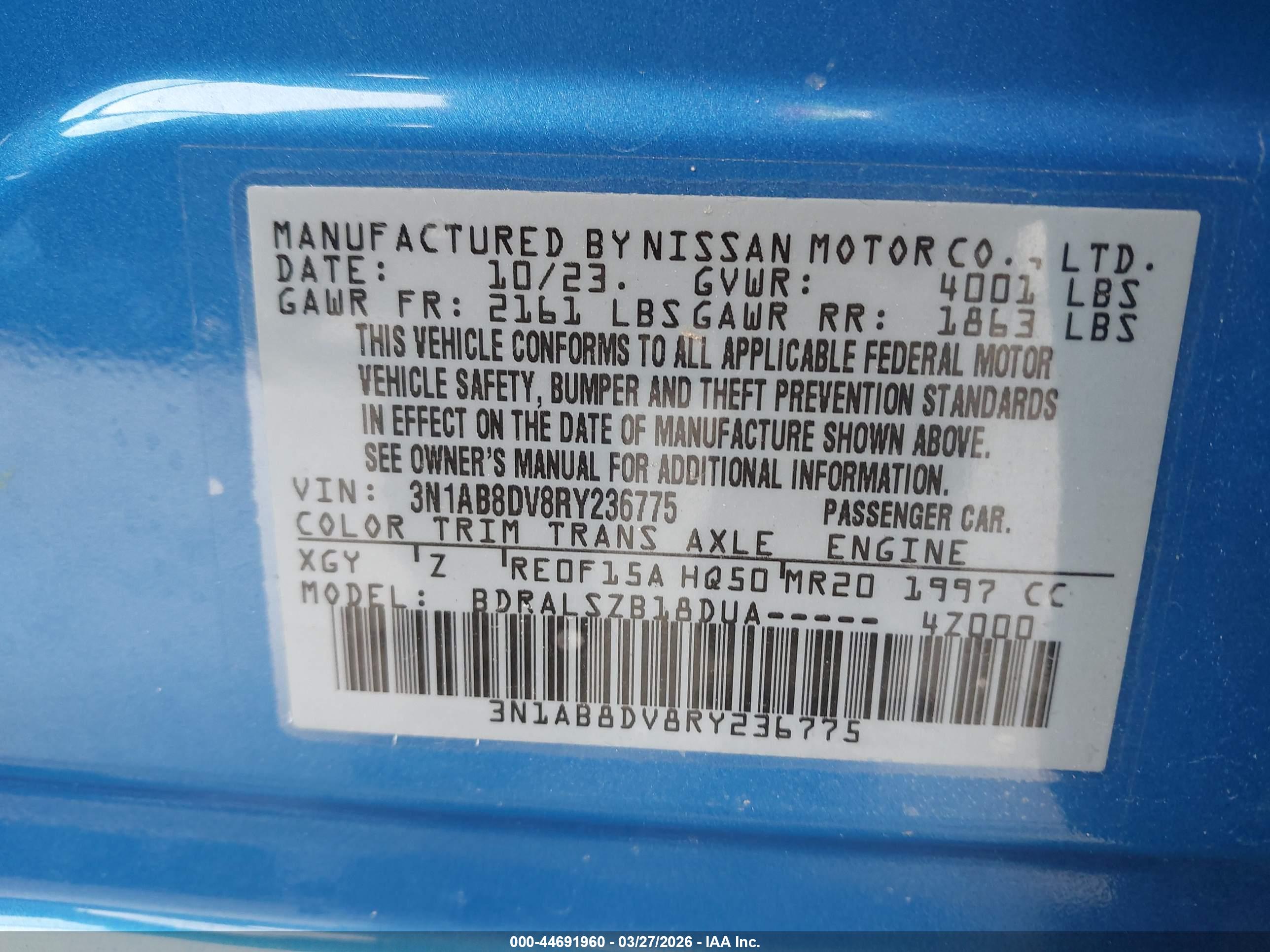 NISSAN SENTRA image 9