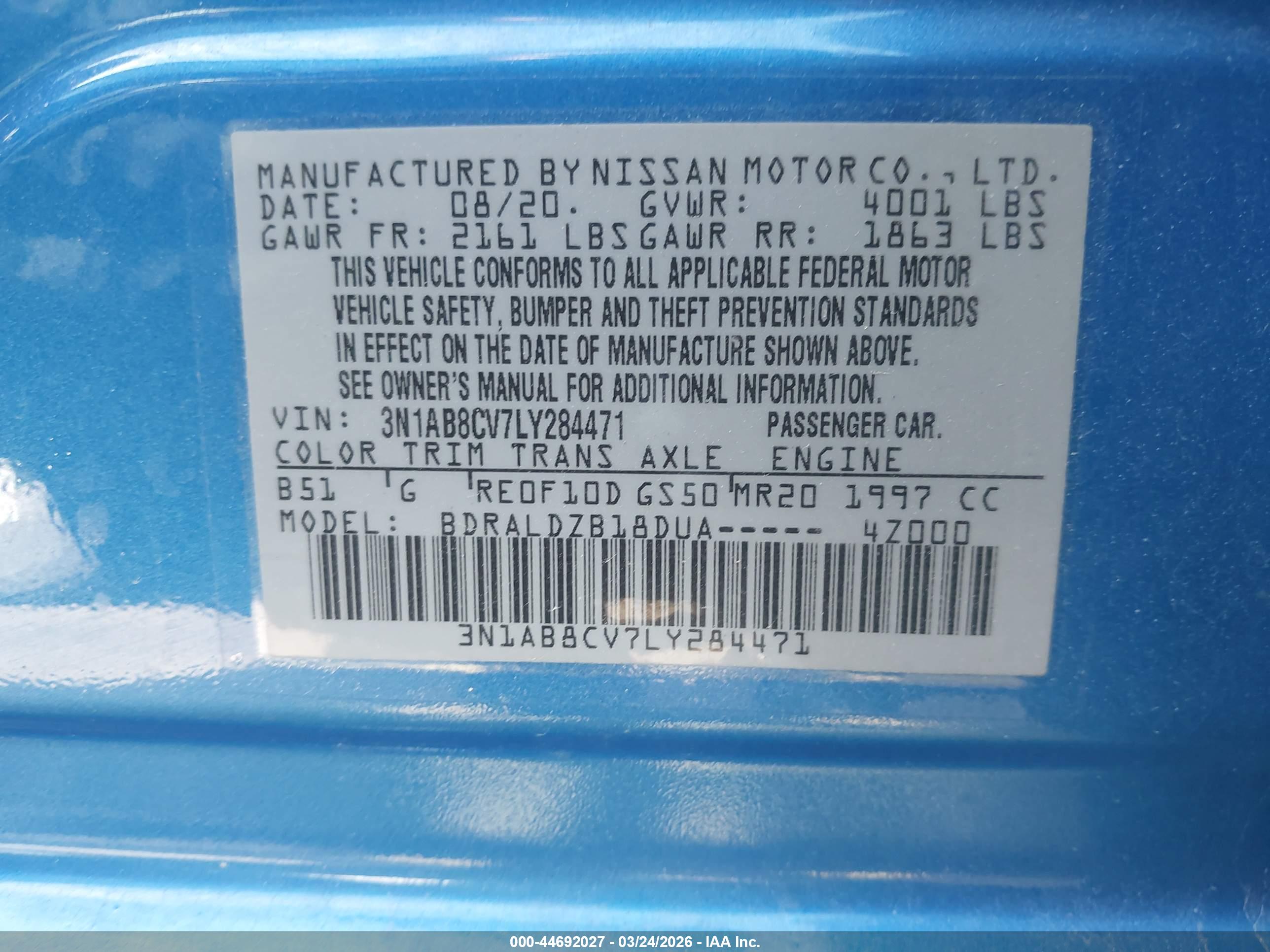 NISSAN SENTRA image 9