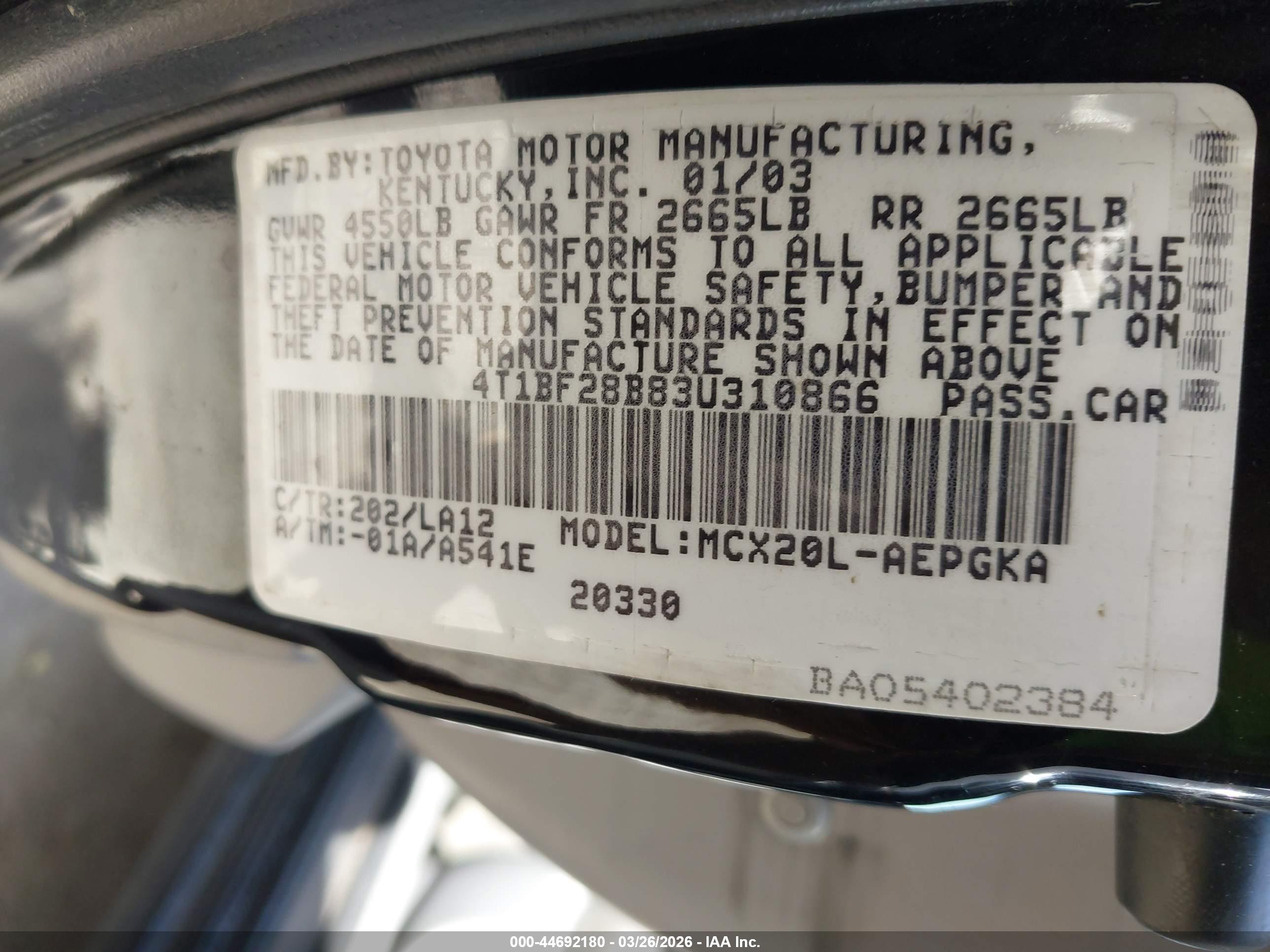 TOYOTA AVALON image 9