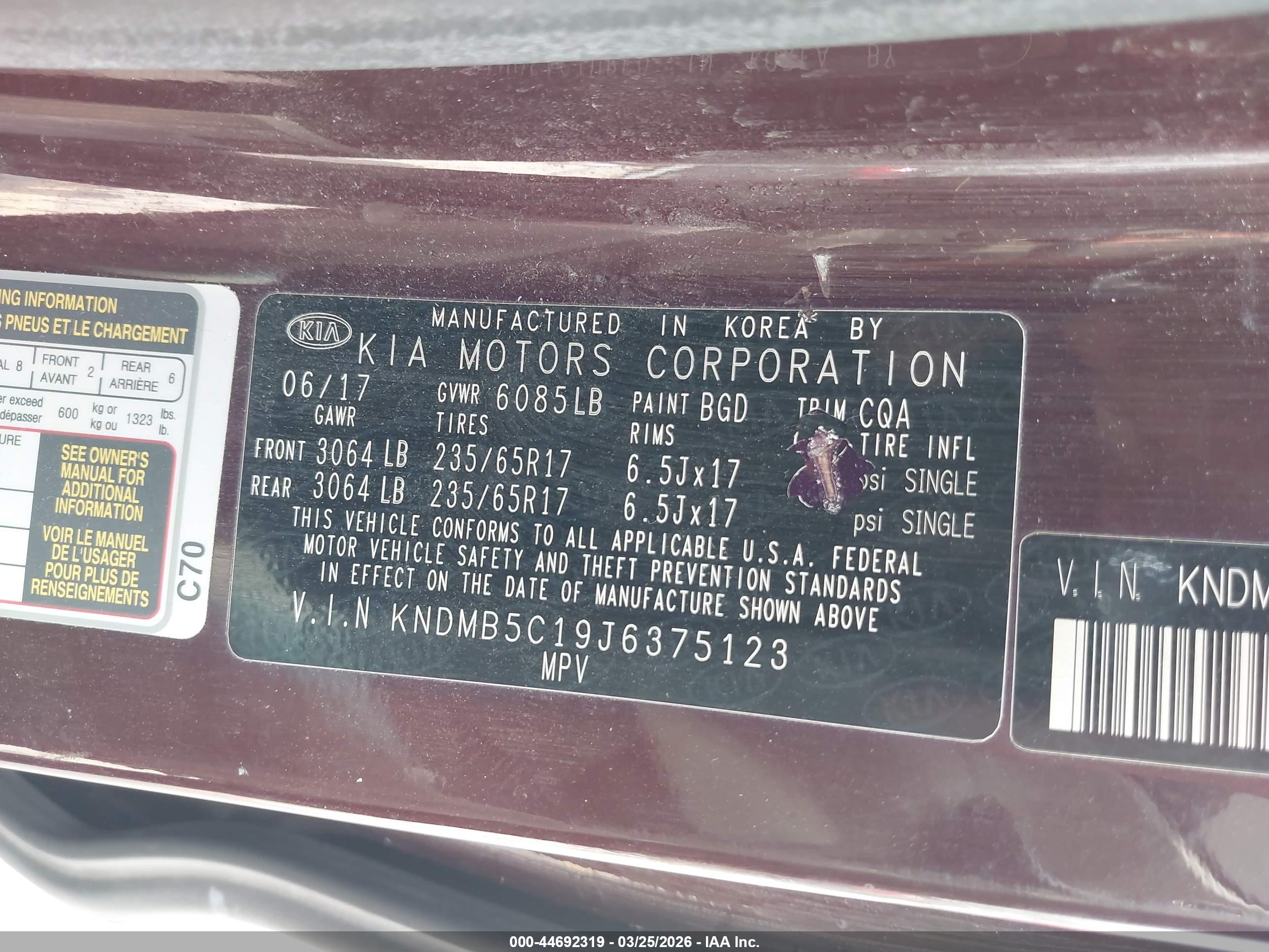 KIA SEDONA image 9