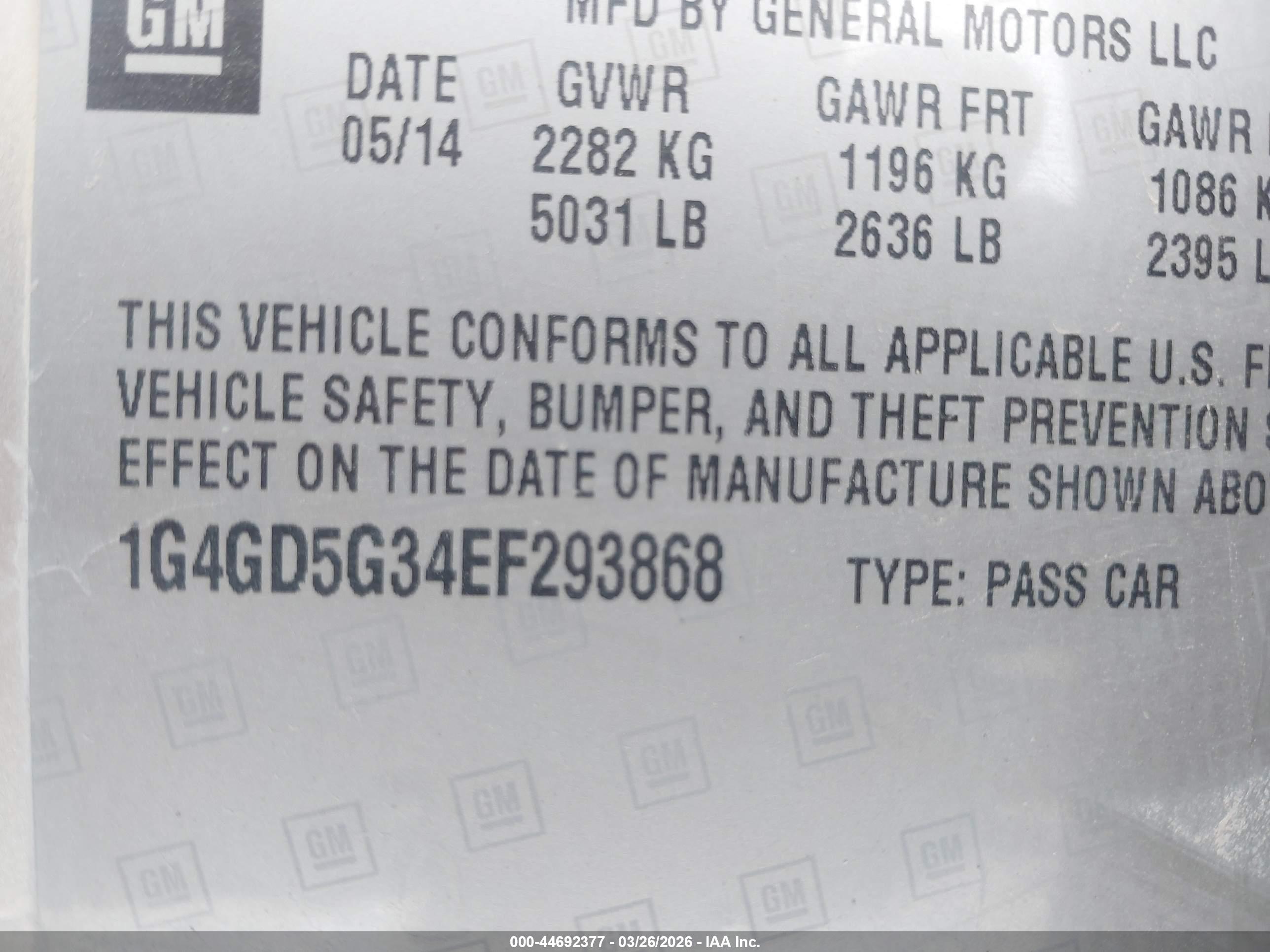 BUICK LACROSSE image 9
