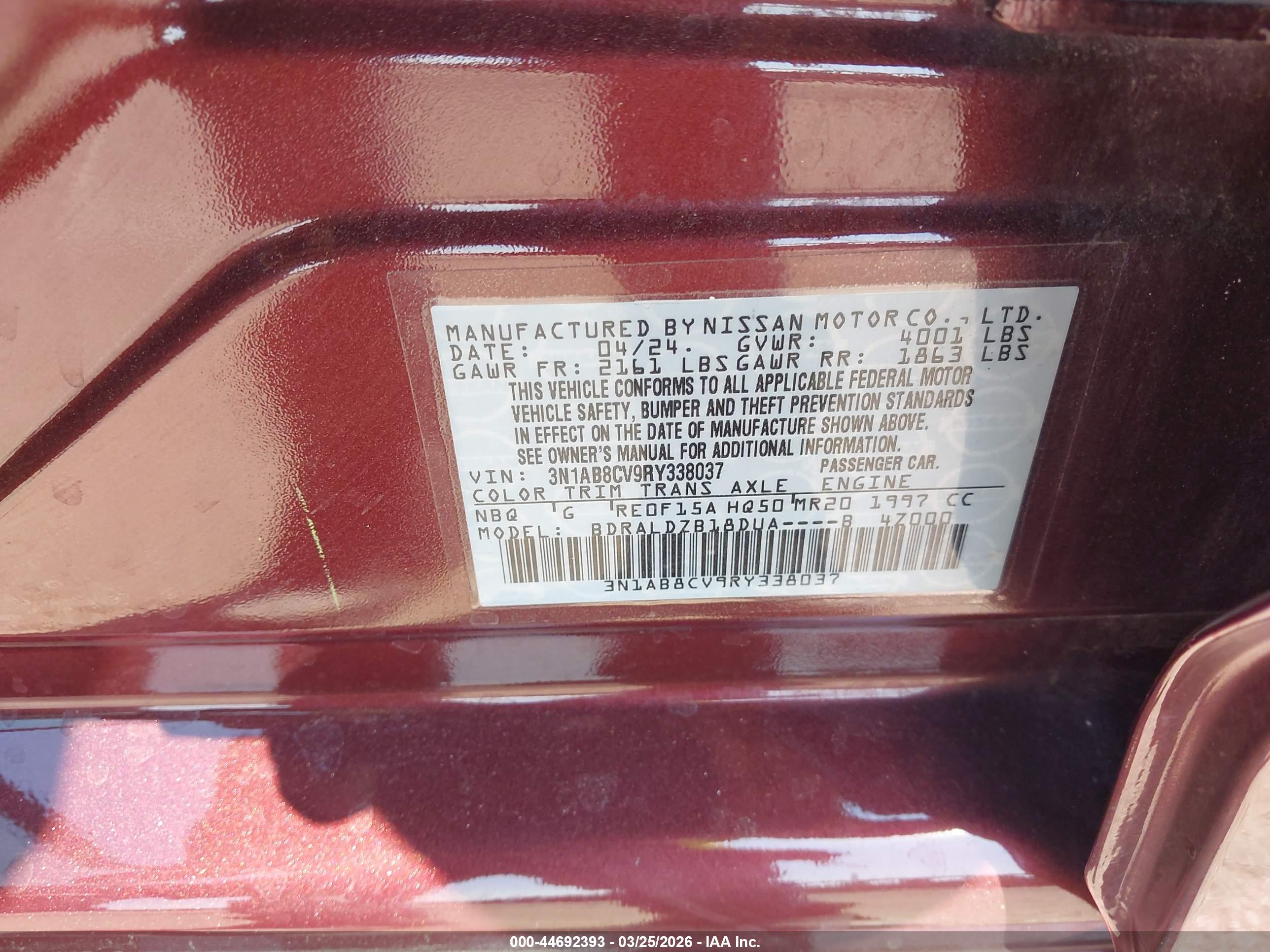 NISSAN SENTRA image 9
