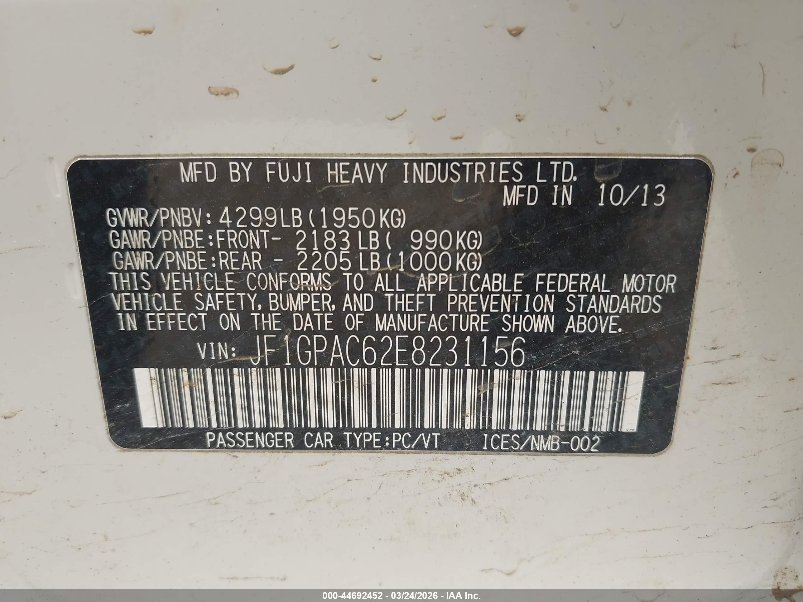 SUBARU IMPREZA image 9