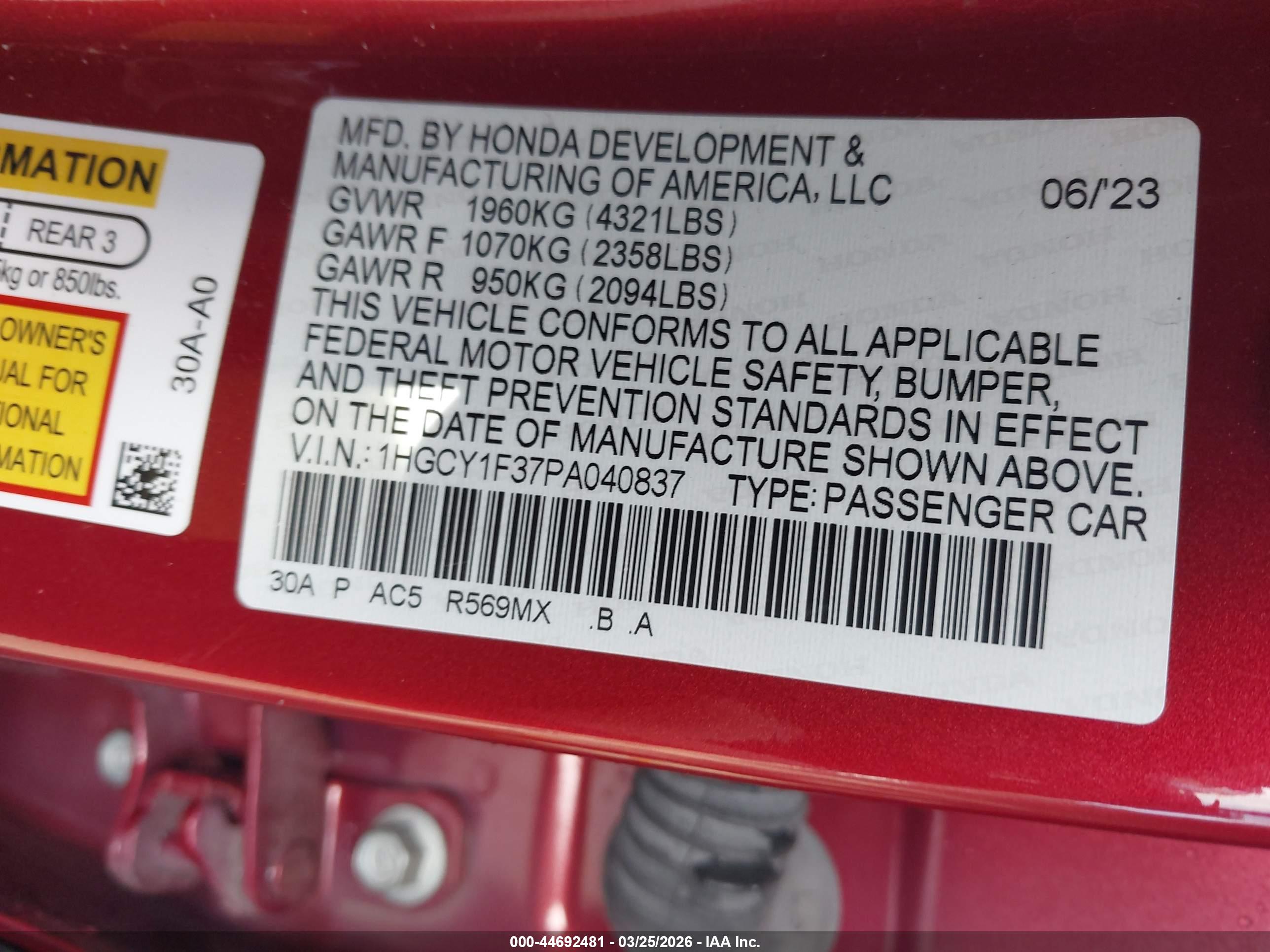 HONDA ACCORD image 9