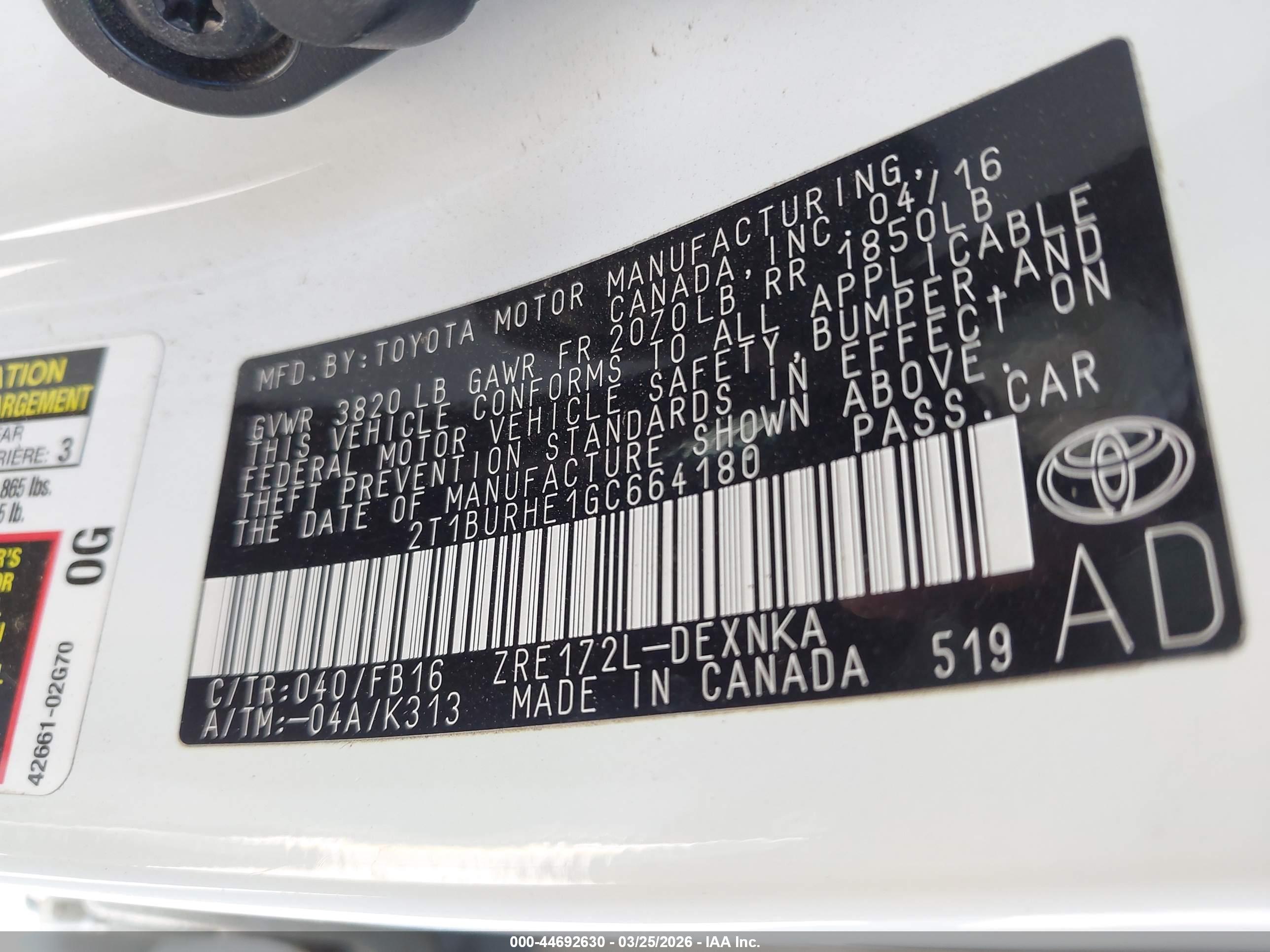 TOYOTA COROLLA image 9