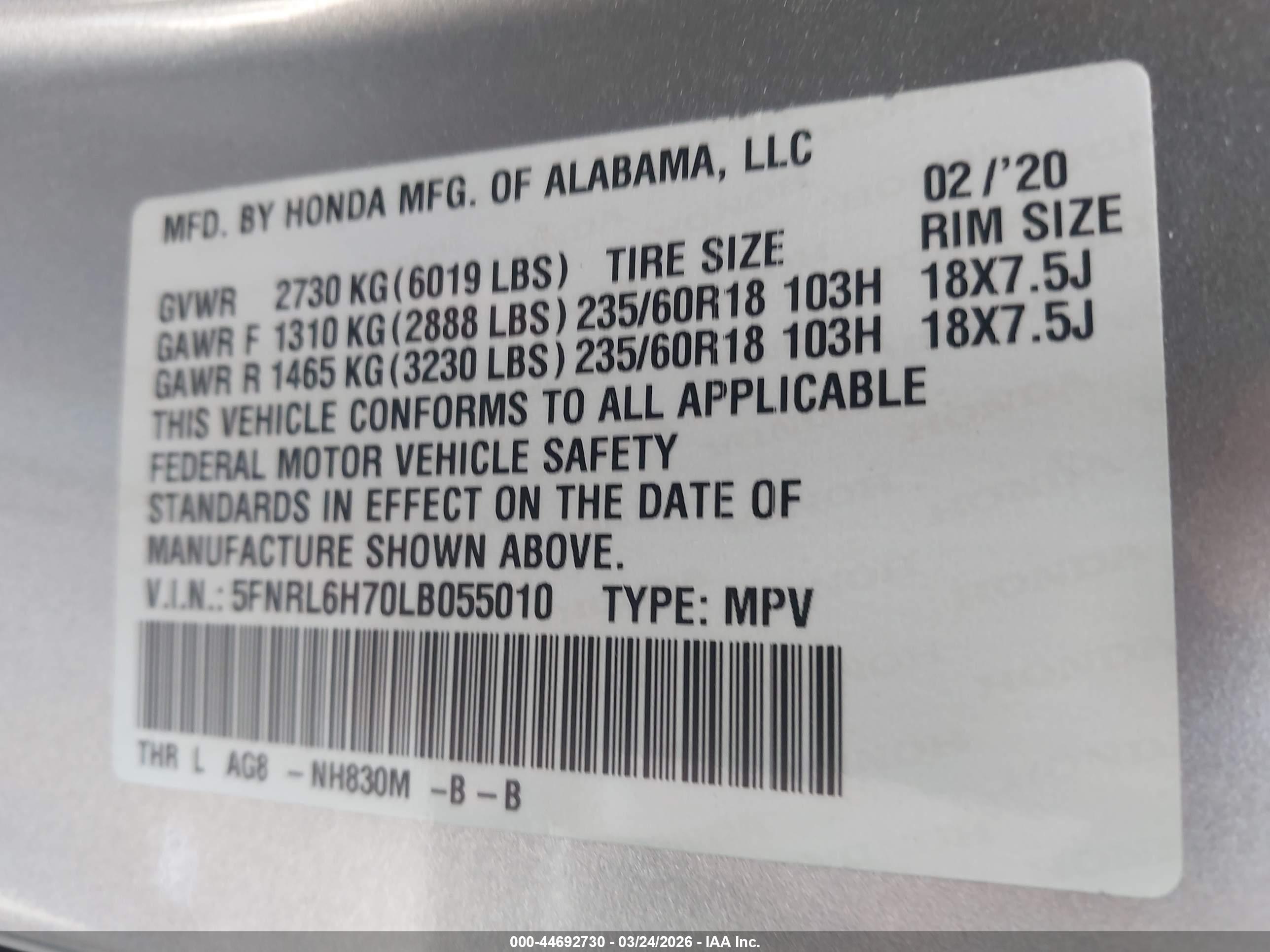HONDA ODYSSEY image 9
