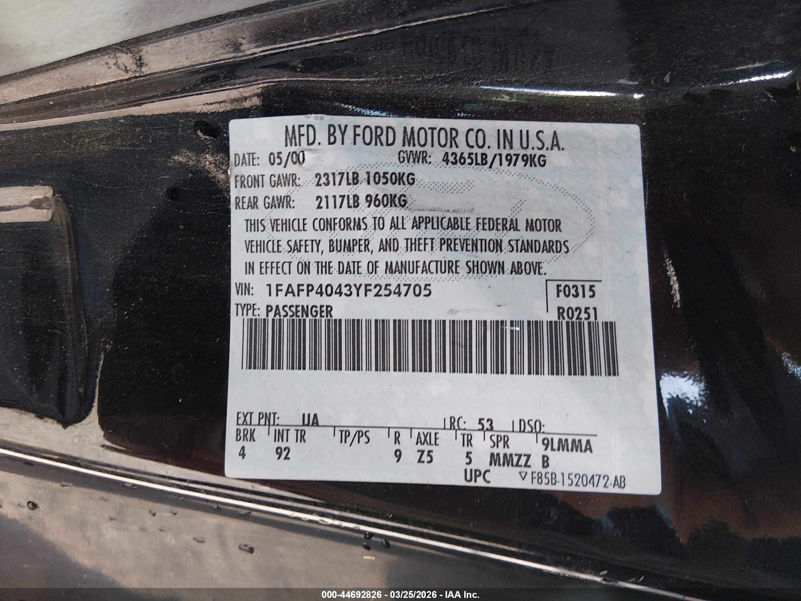FORD MUSTANG image 9