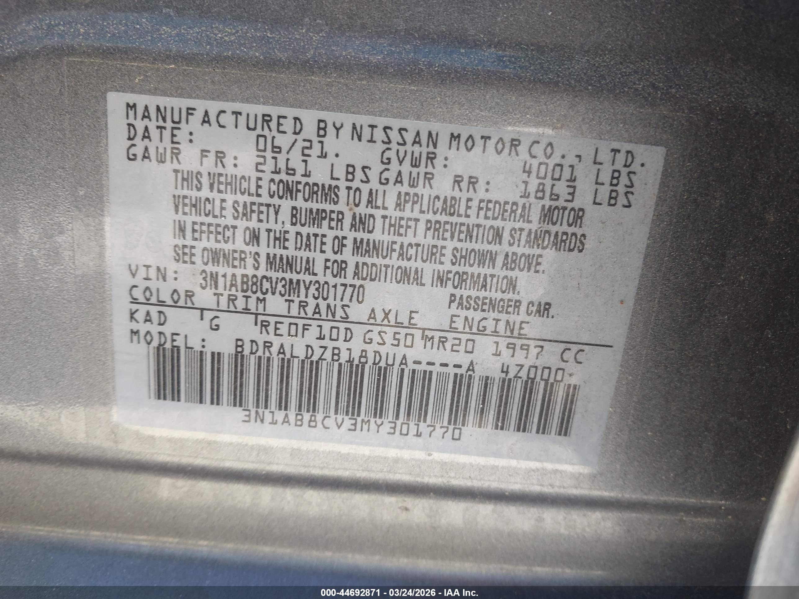 NISSAN SENTRA image 9