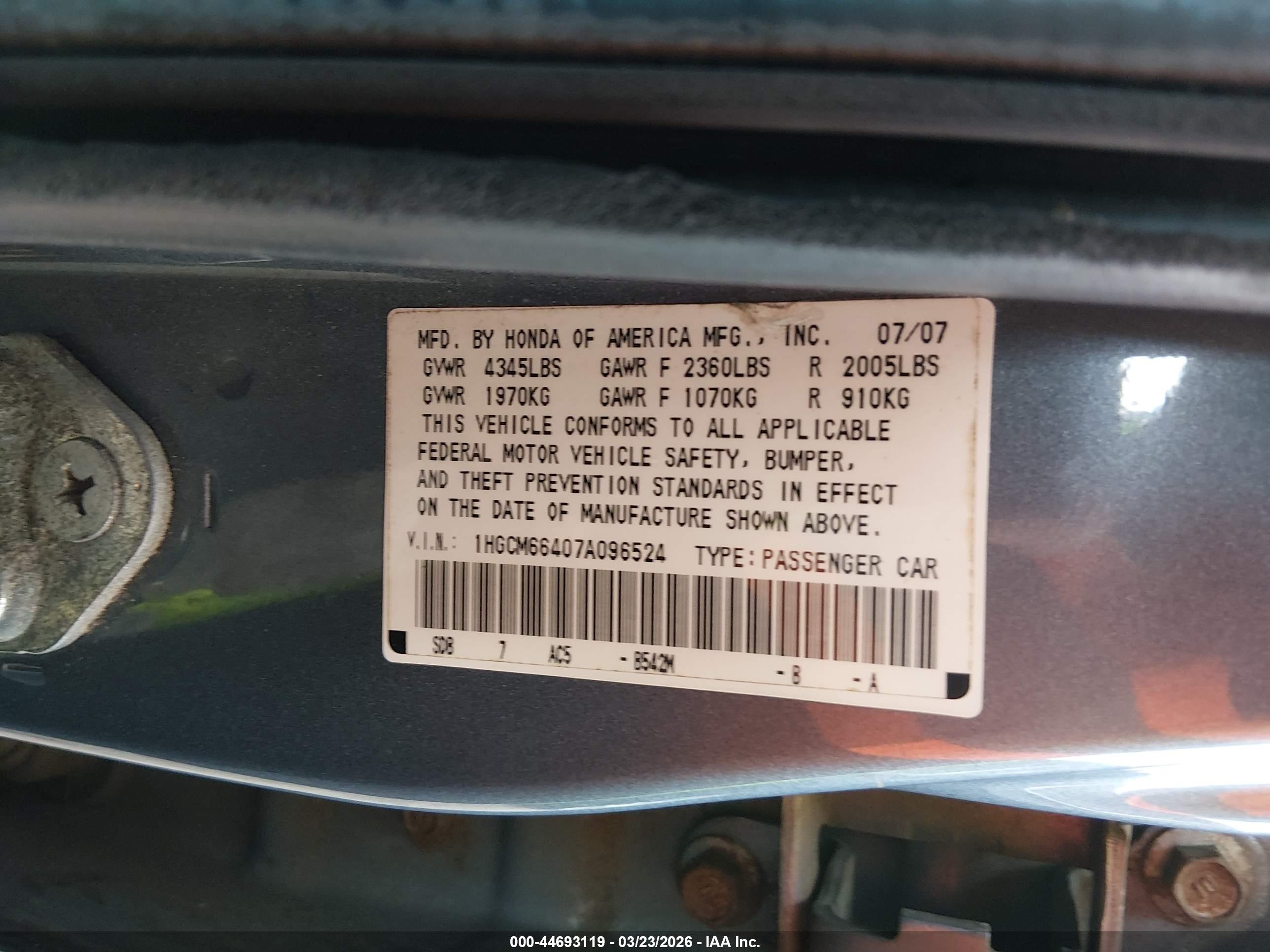 HONDA ACCORD image 9