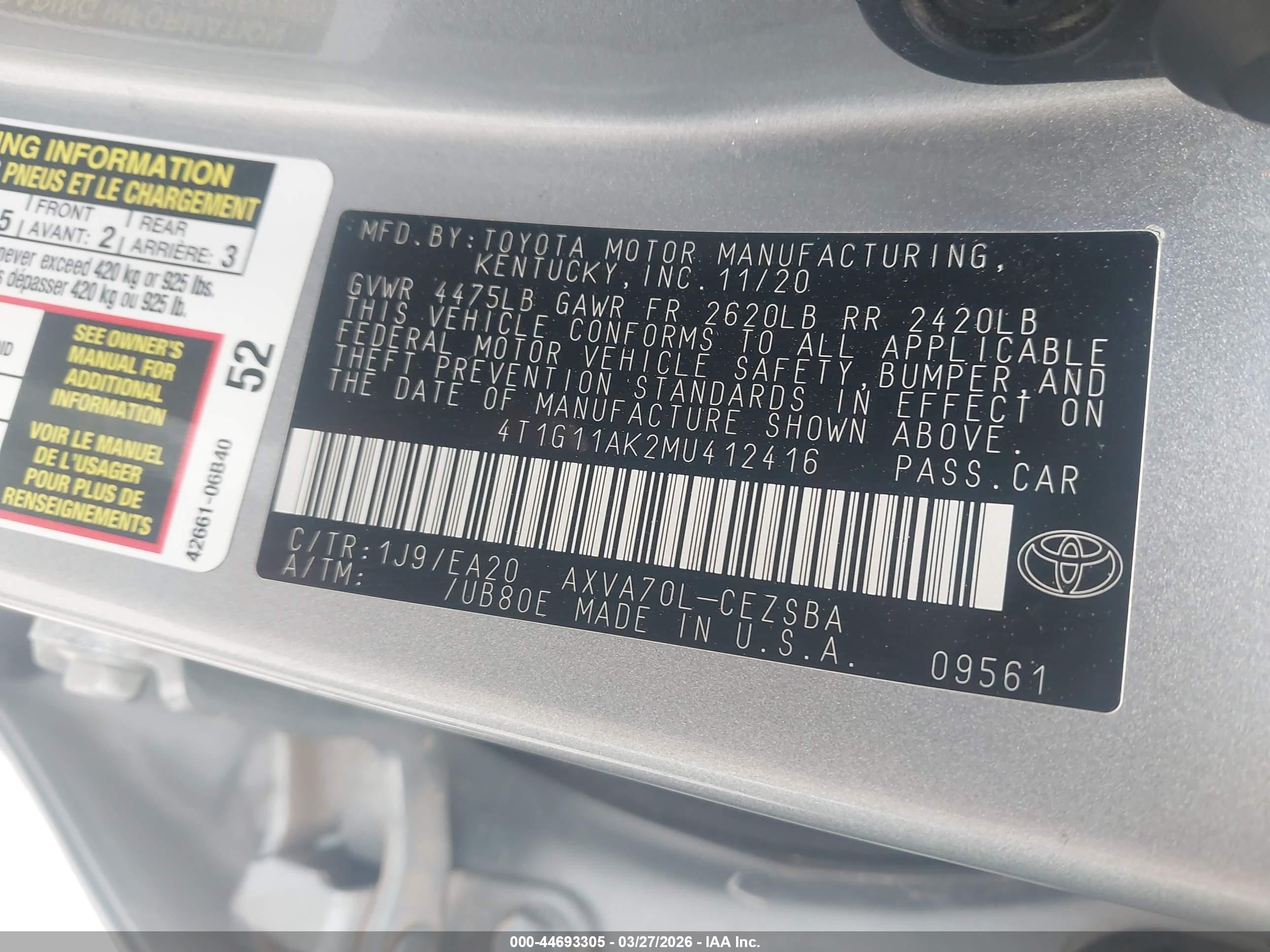 TOYOTA CAMRY image 9