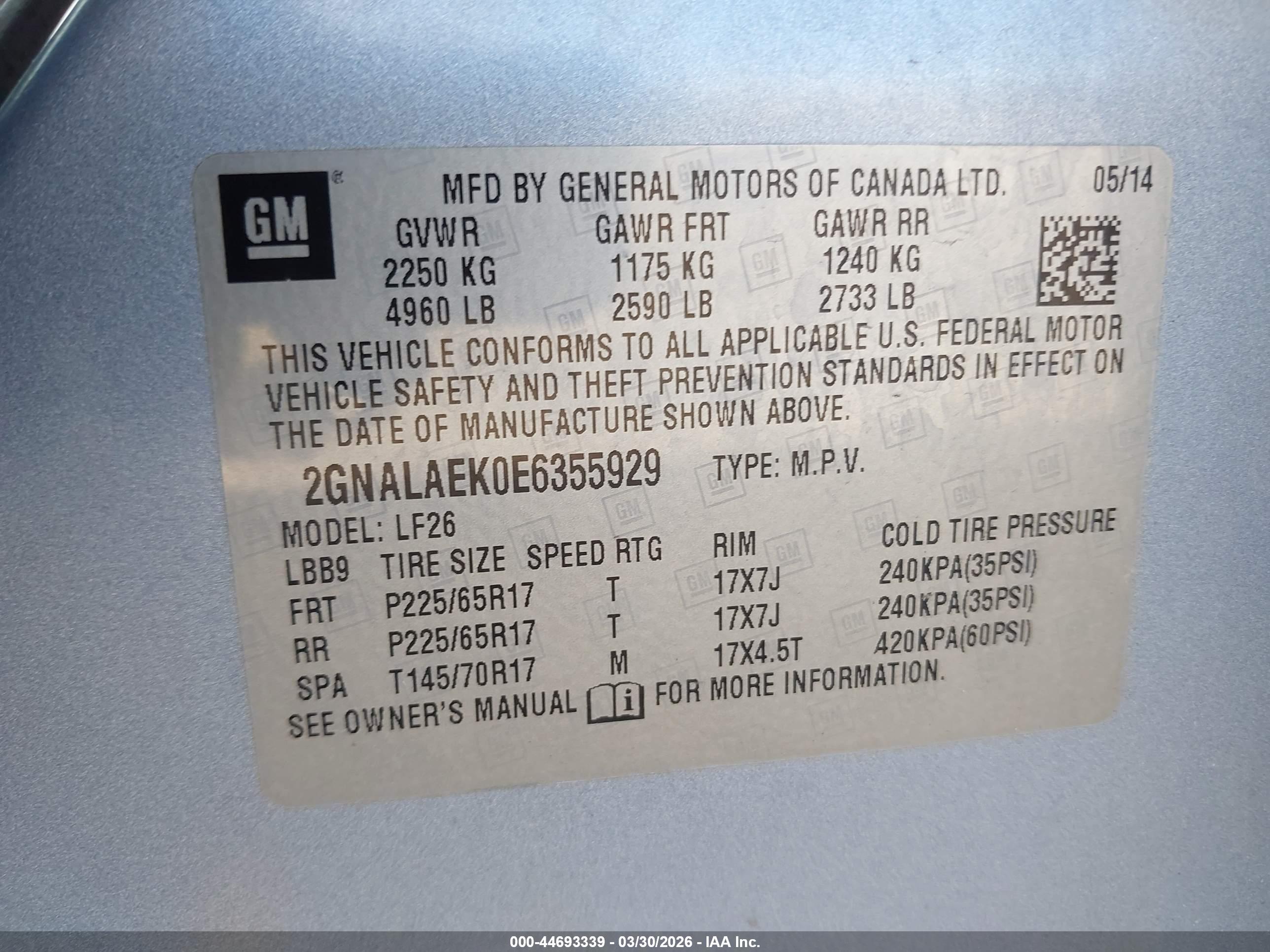 CHEVROLET EQUINOX image 9