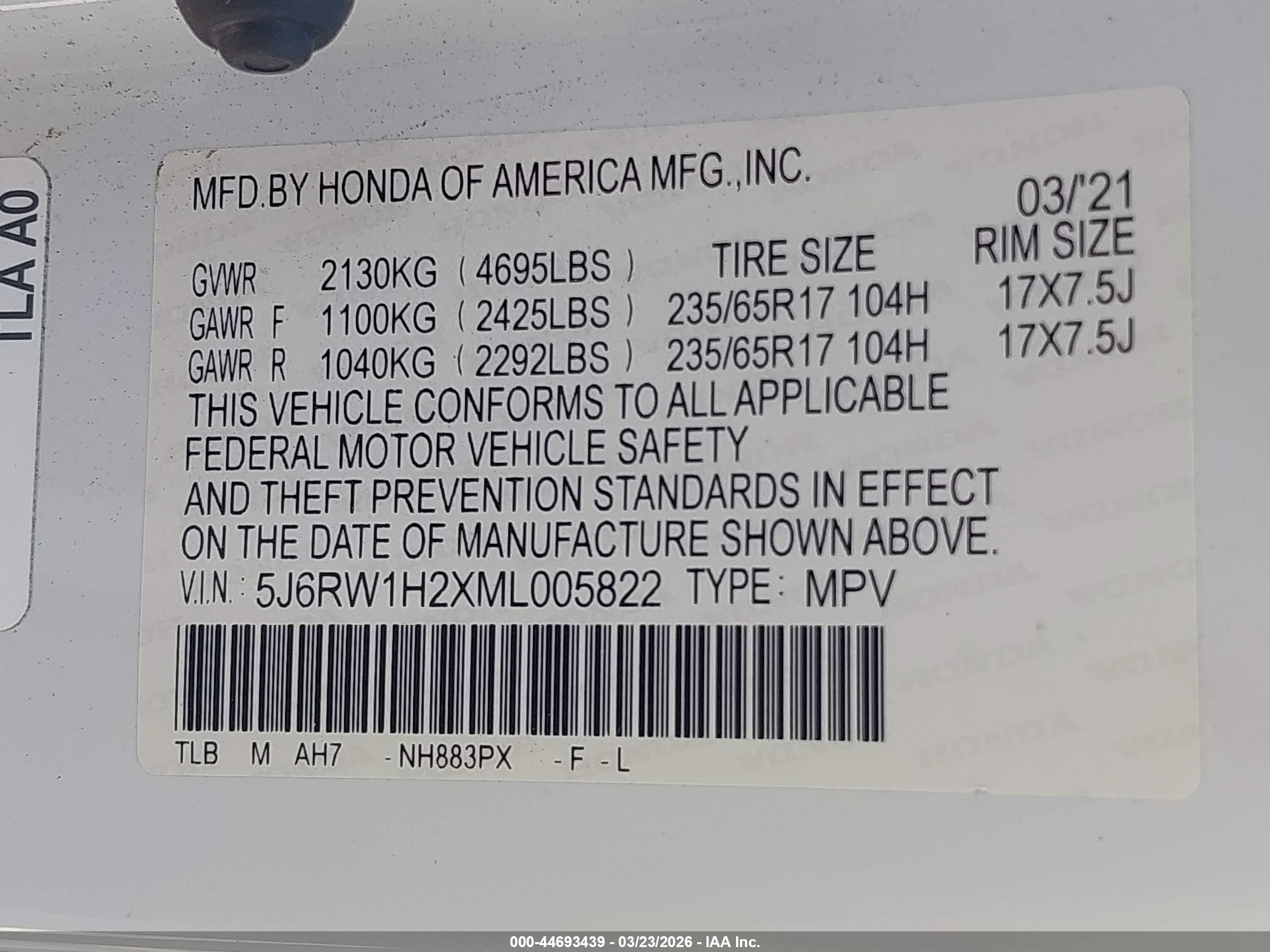 HONDA CR-V image 9