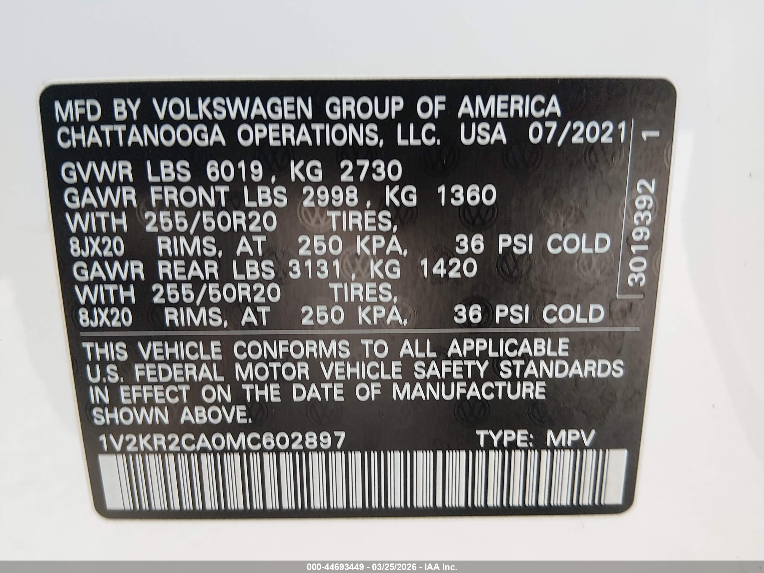 VOLKSWAGEN ATLAS image 9