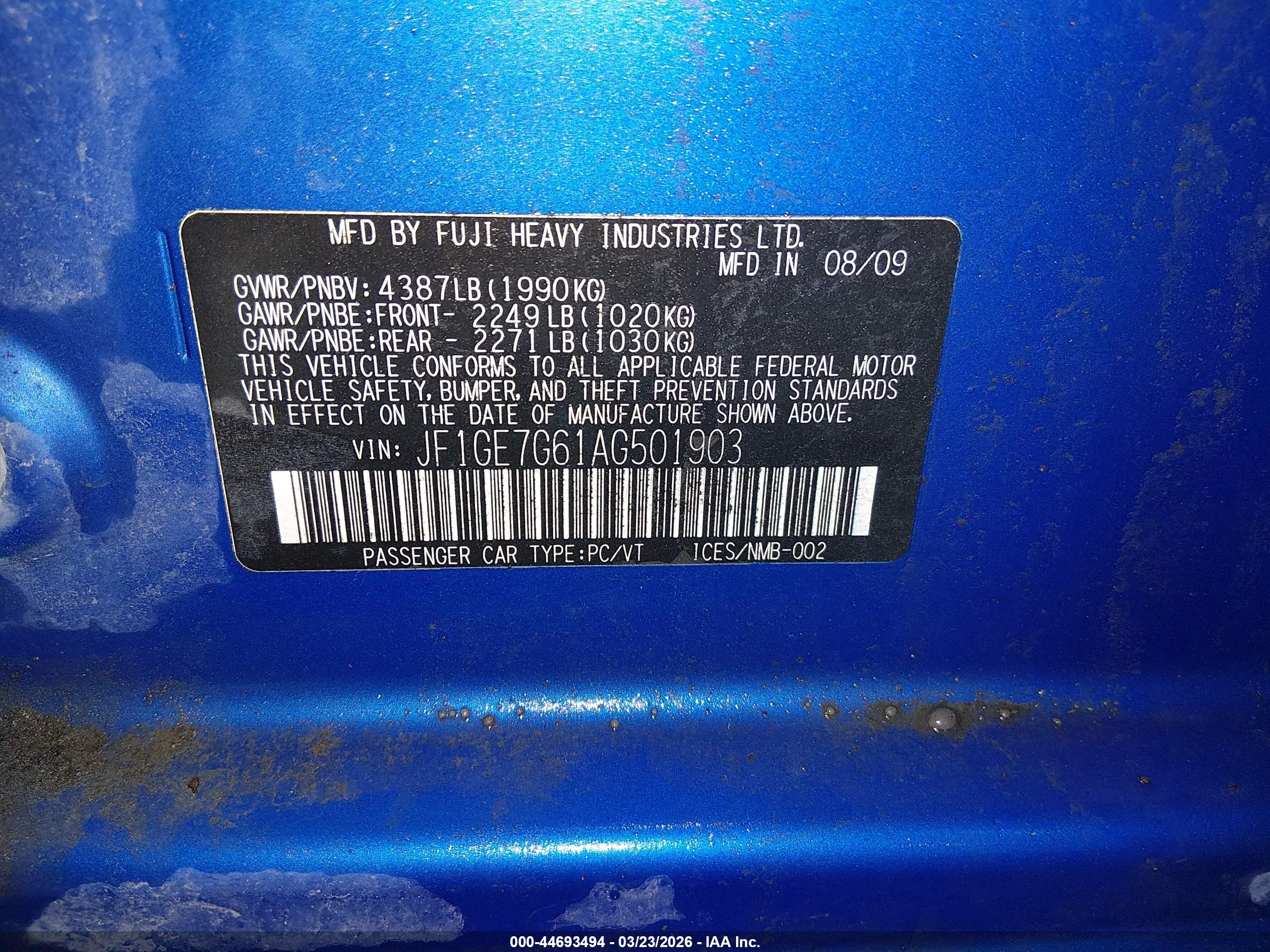 SUBARU IMPREZA image 9