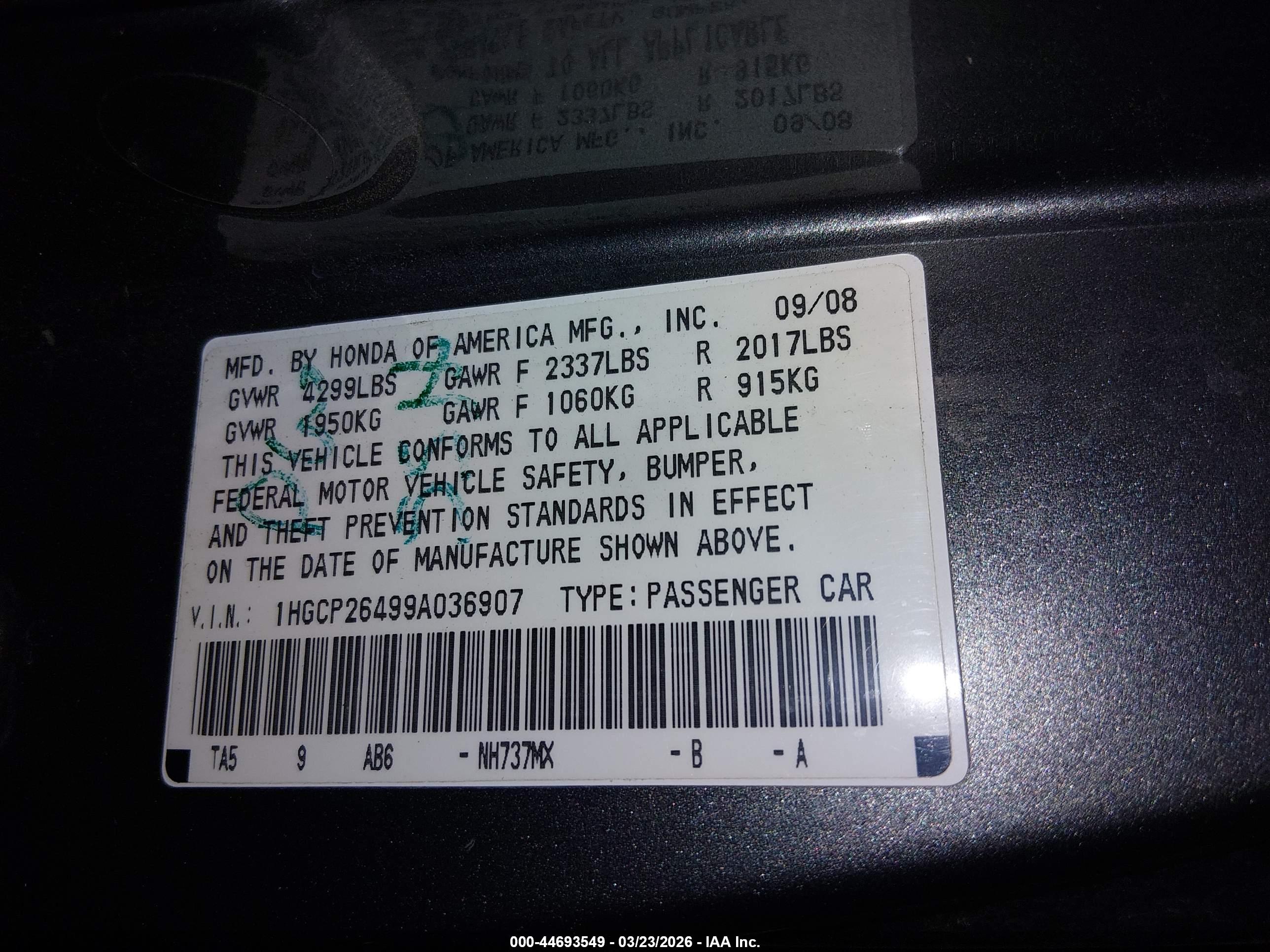 HONDA ACCORD image 9