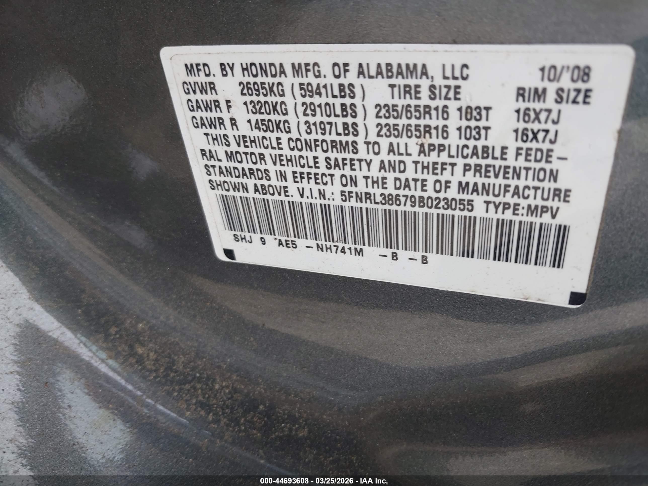 HONDA ODYSSEY image 9