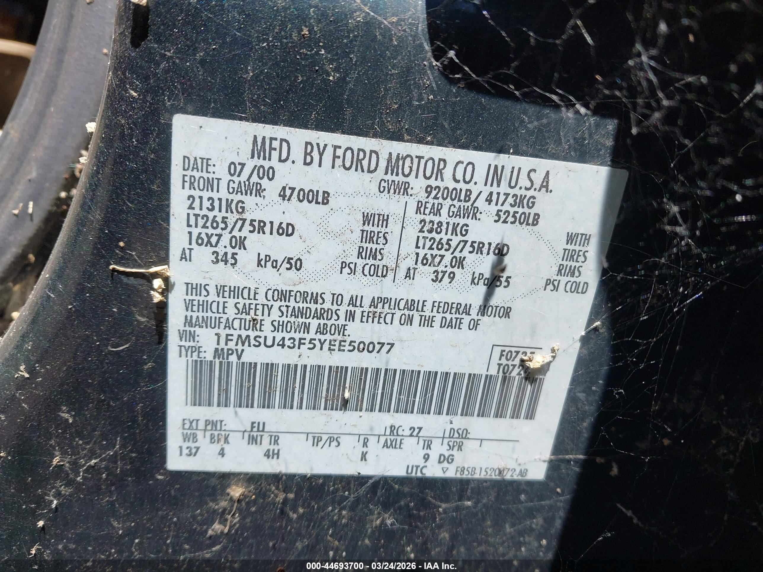 FORD EXCURSION image 9