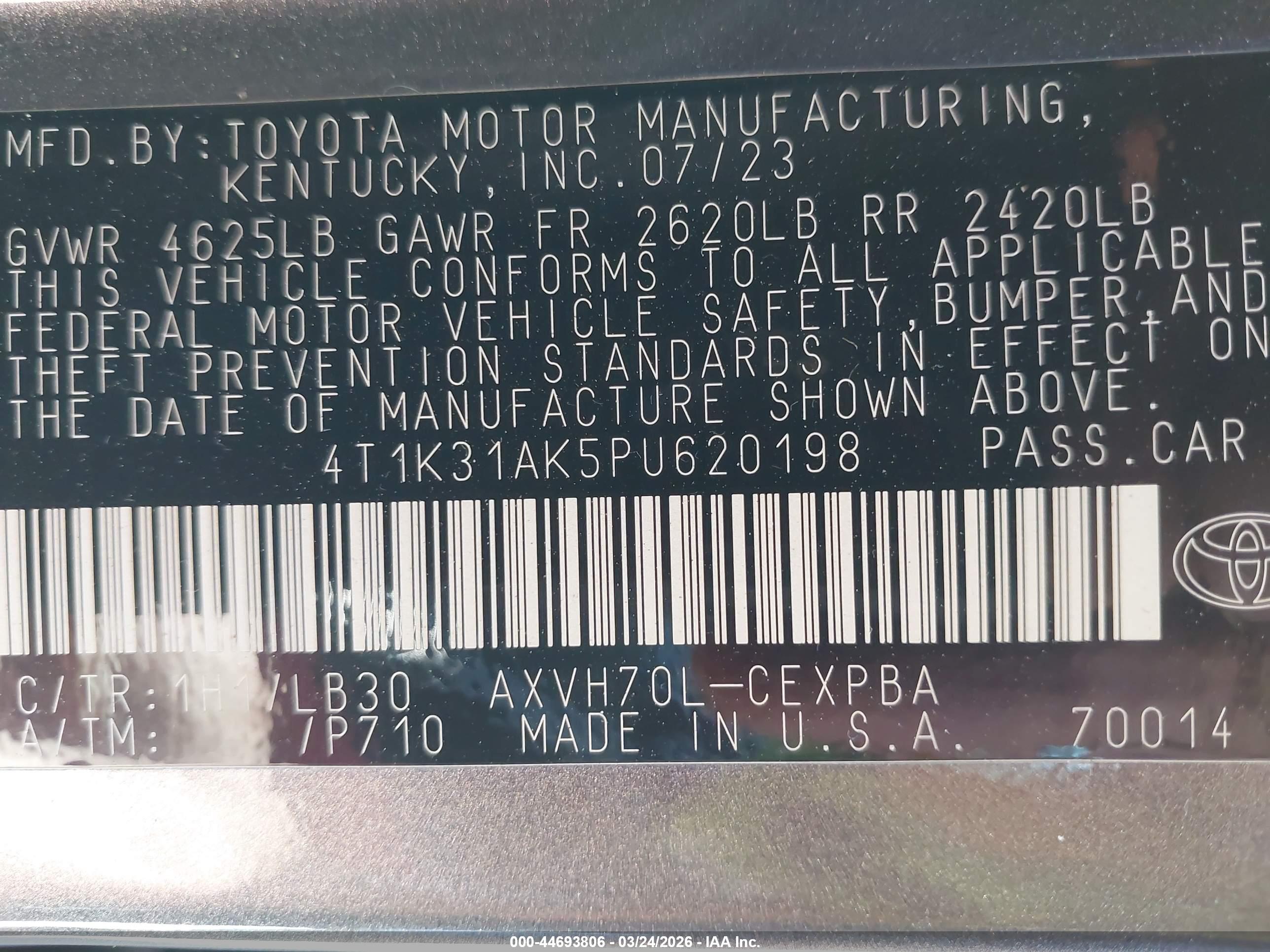 TOYOTA CAMRY image 9