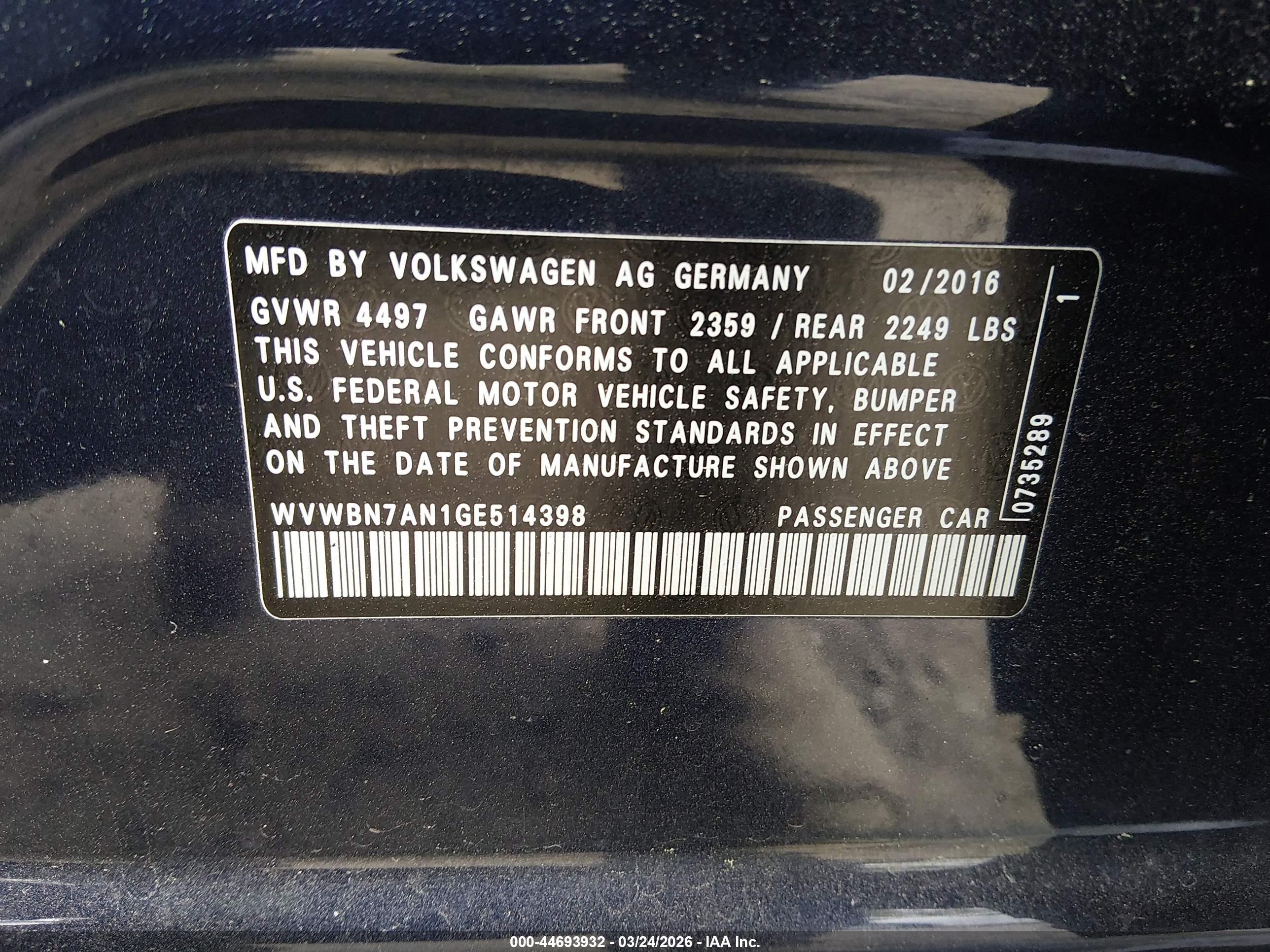 VOLKSWAGEN CC image 9