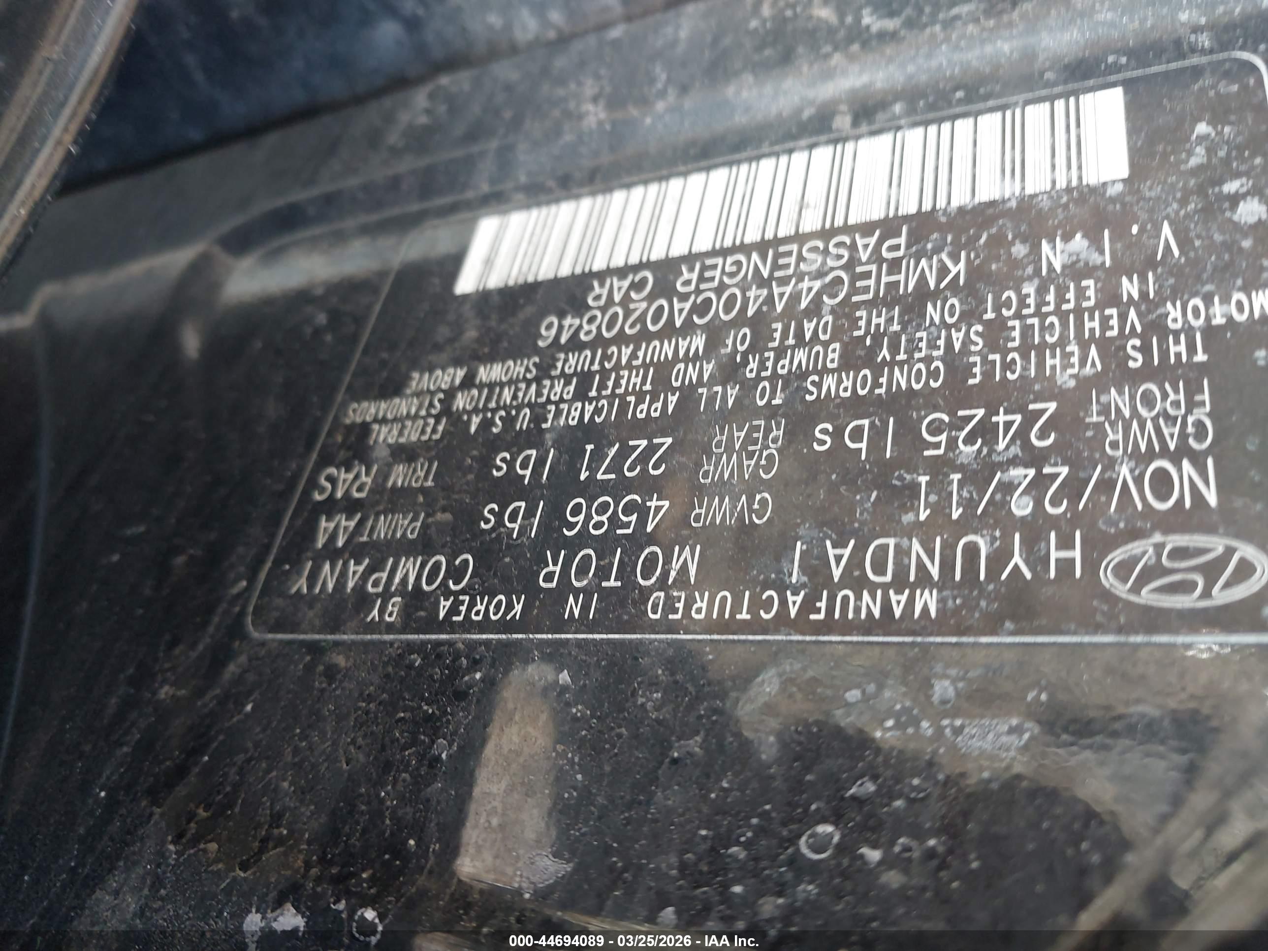 HYUNDAI SONATA image 9