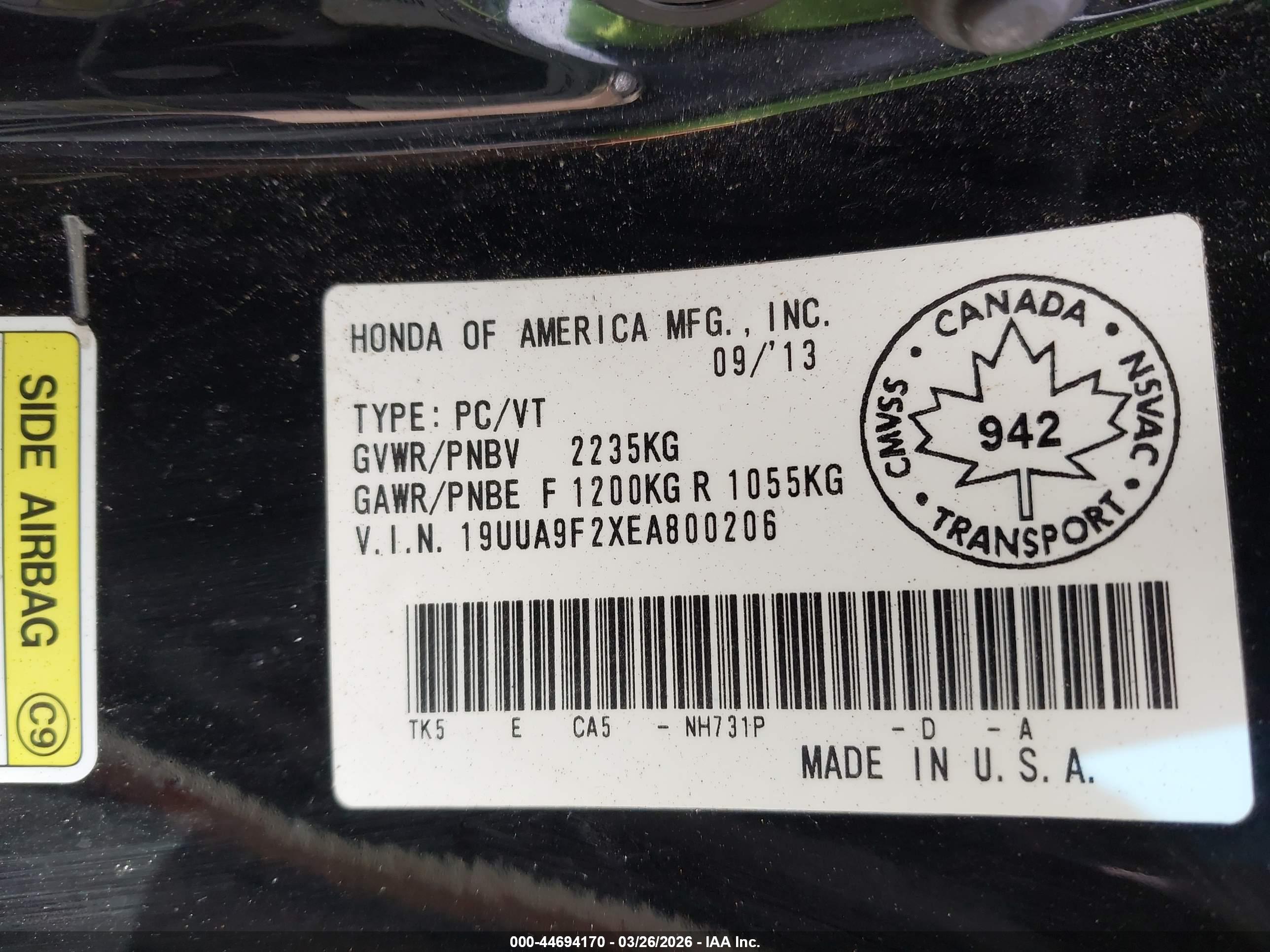 ACURA TL image 9