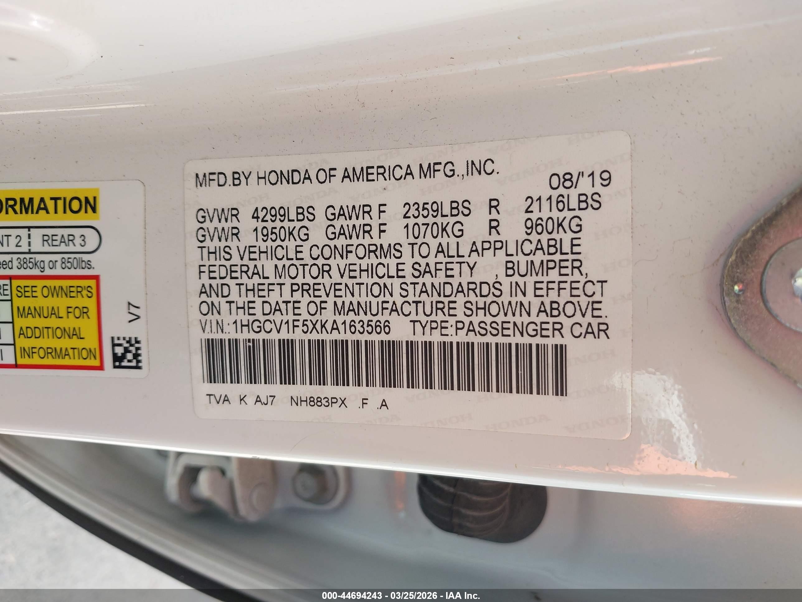 HONDA ACCORD image 9