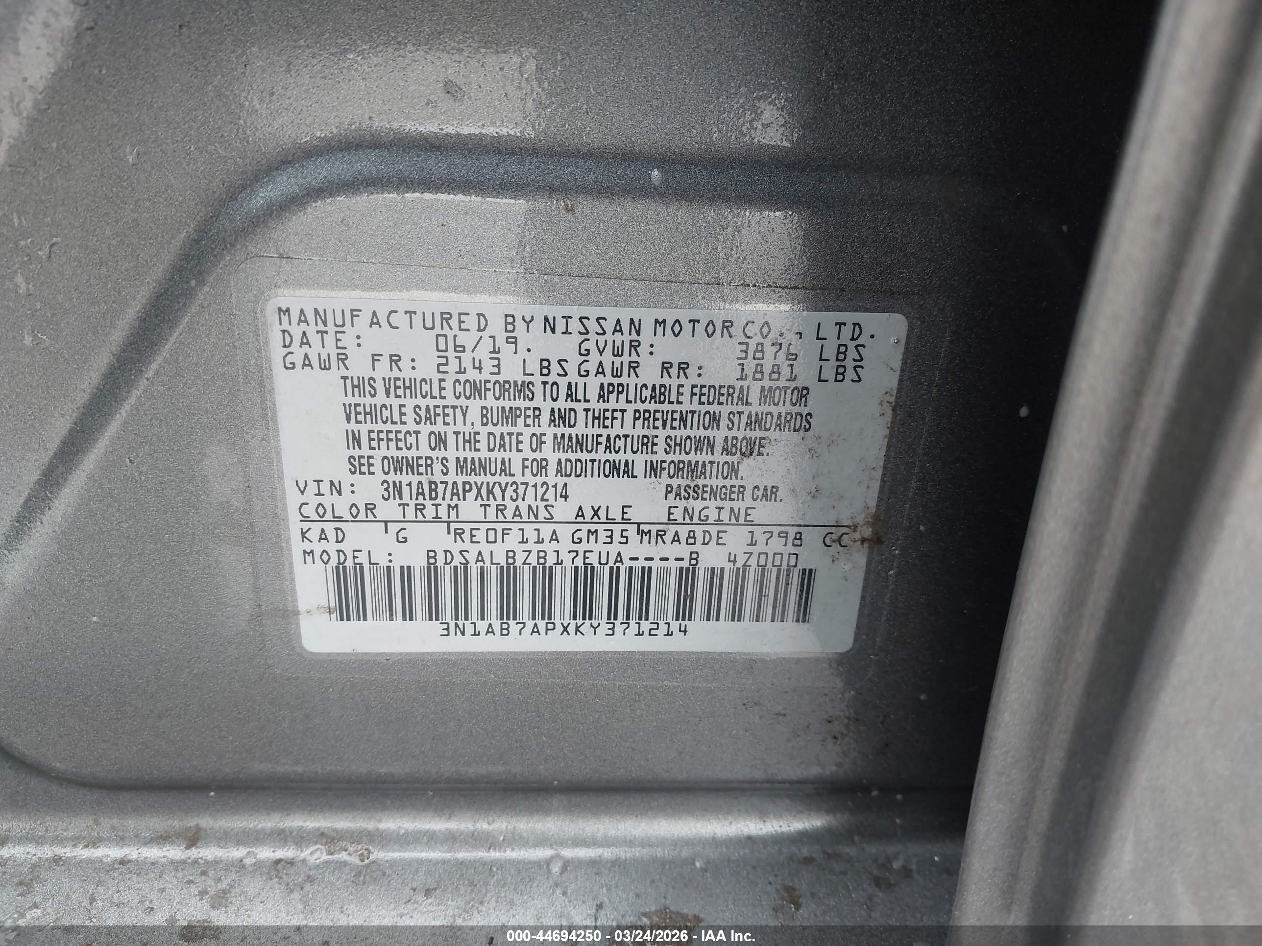 NISSAN SENTRA image 9