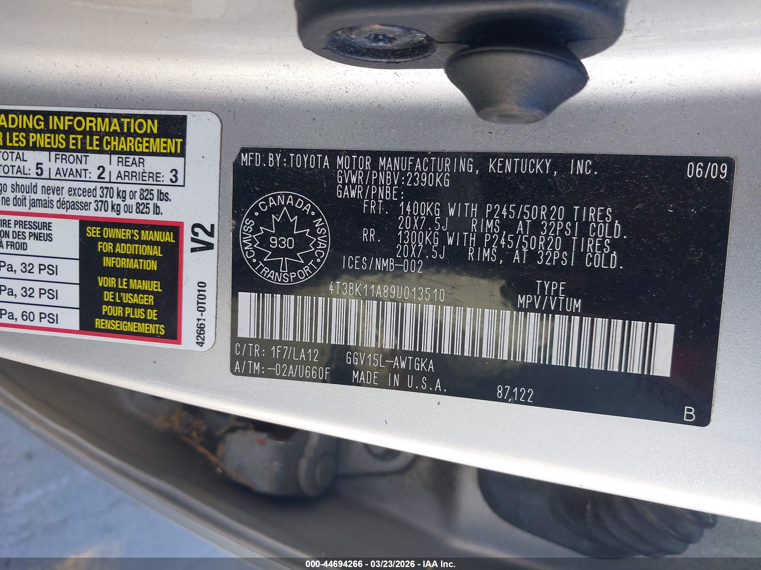 TOYOTA VENZA image 9