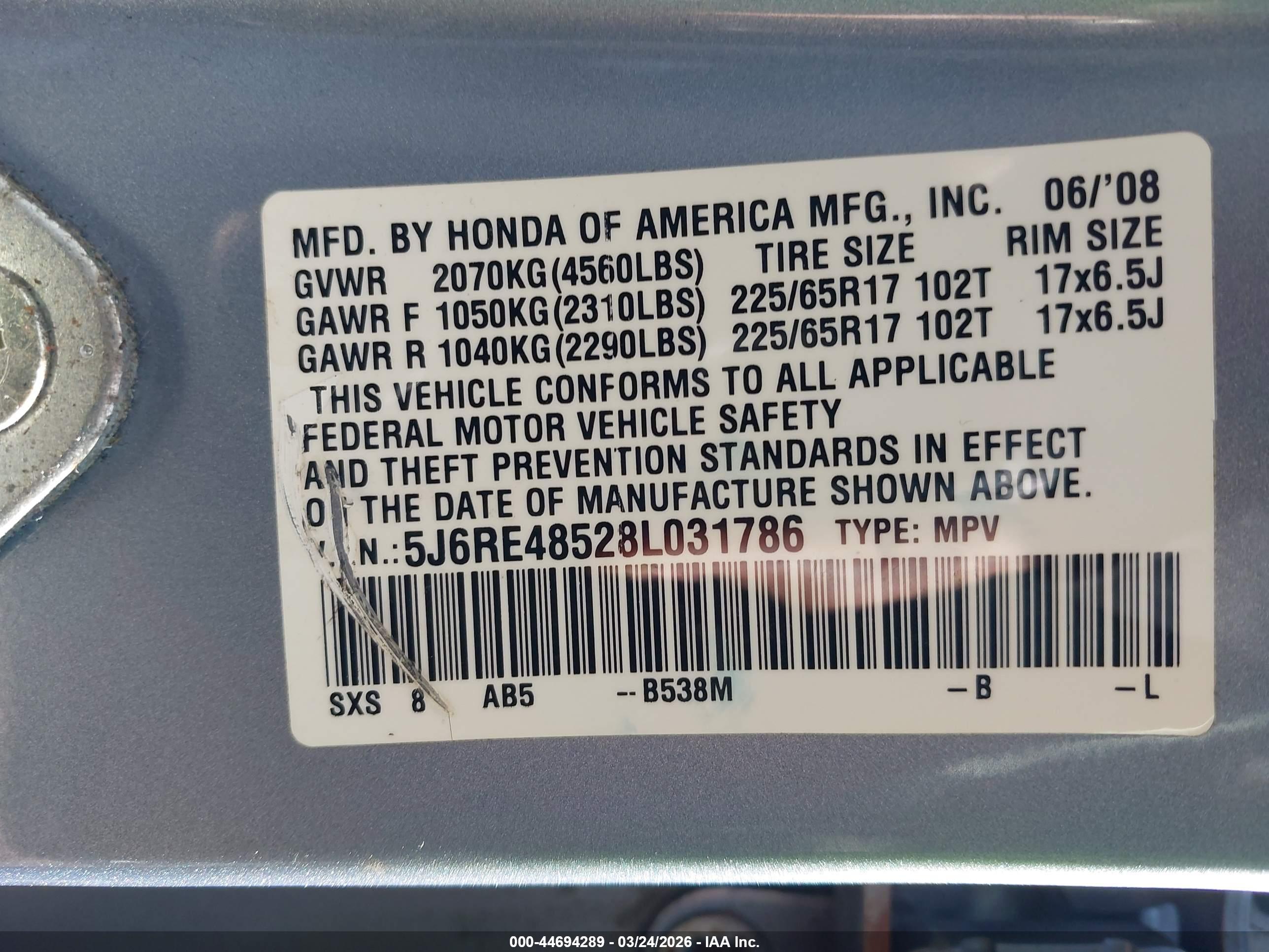 HONDA CR-V image 9