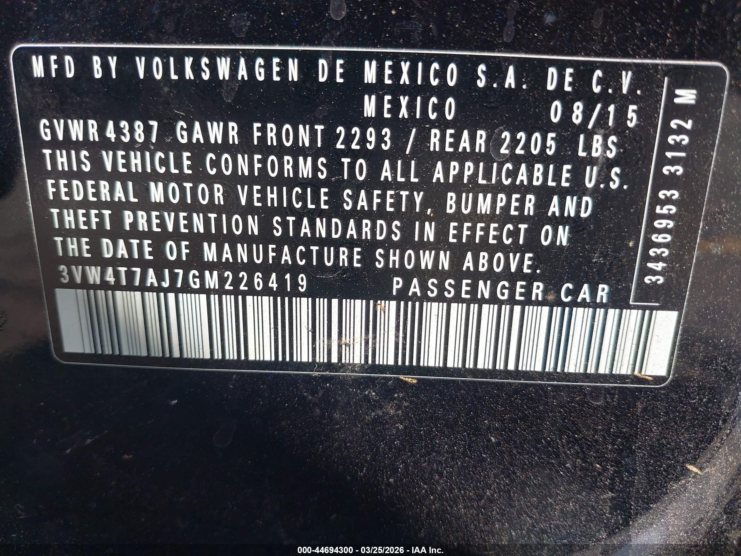 VOLKSWAGEN JETTA image 9