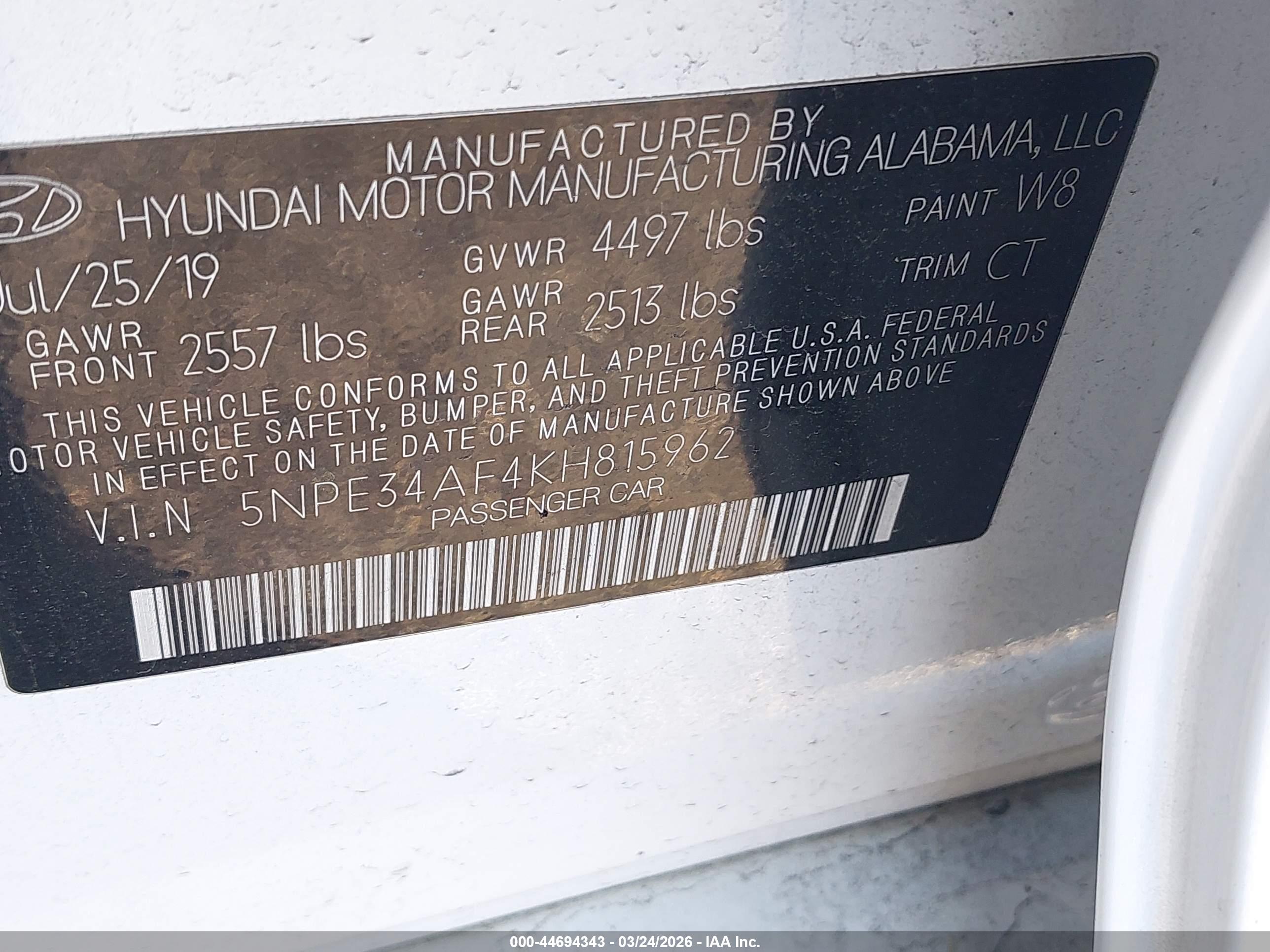 HYUNDAI SONATA image 9