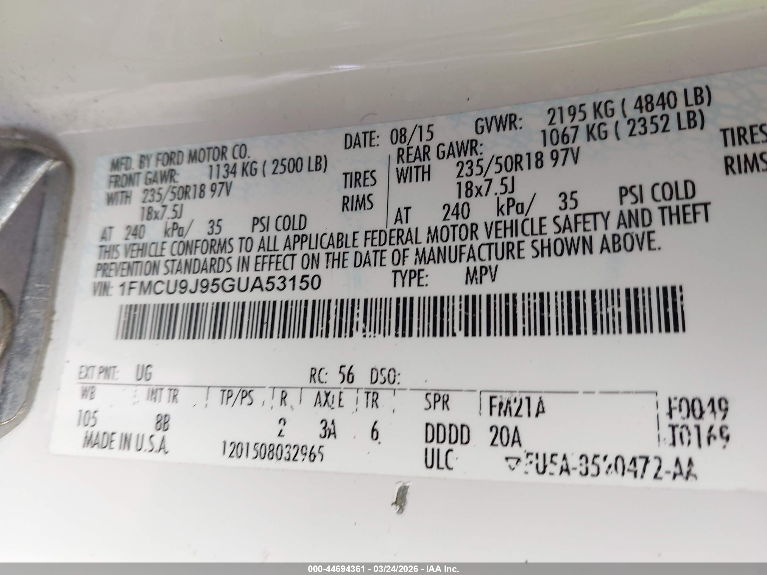 FORD ESCAPE image 9